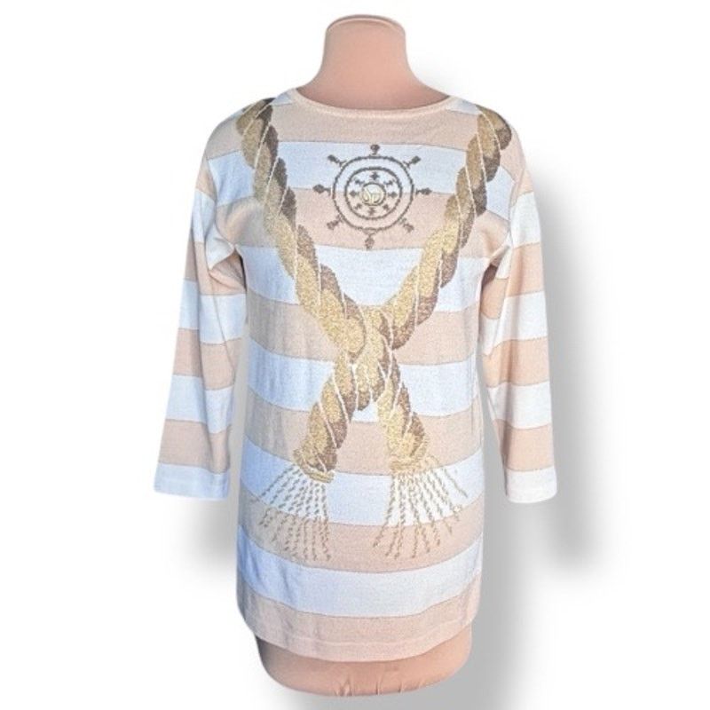 St. John Vintage St John Collection Nautical Rope Knit Tunic Sweater Size S / US 4 / IT 40 - 8 Thumbnail
