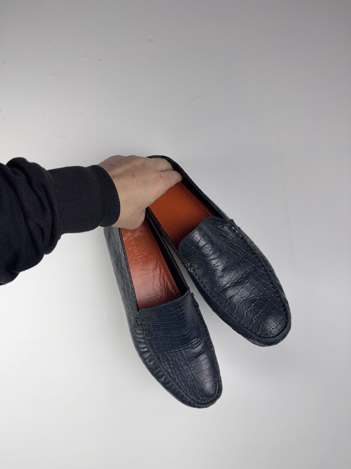 Corneliani Corneliani Crocodile Embossed Leather Loafers Made in Italy Size US 10 / EU 43 - 2 Thumbnail