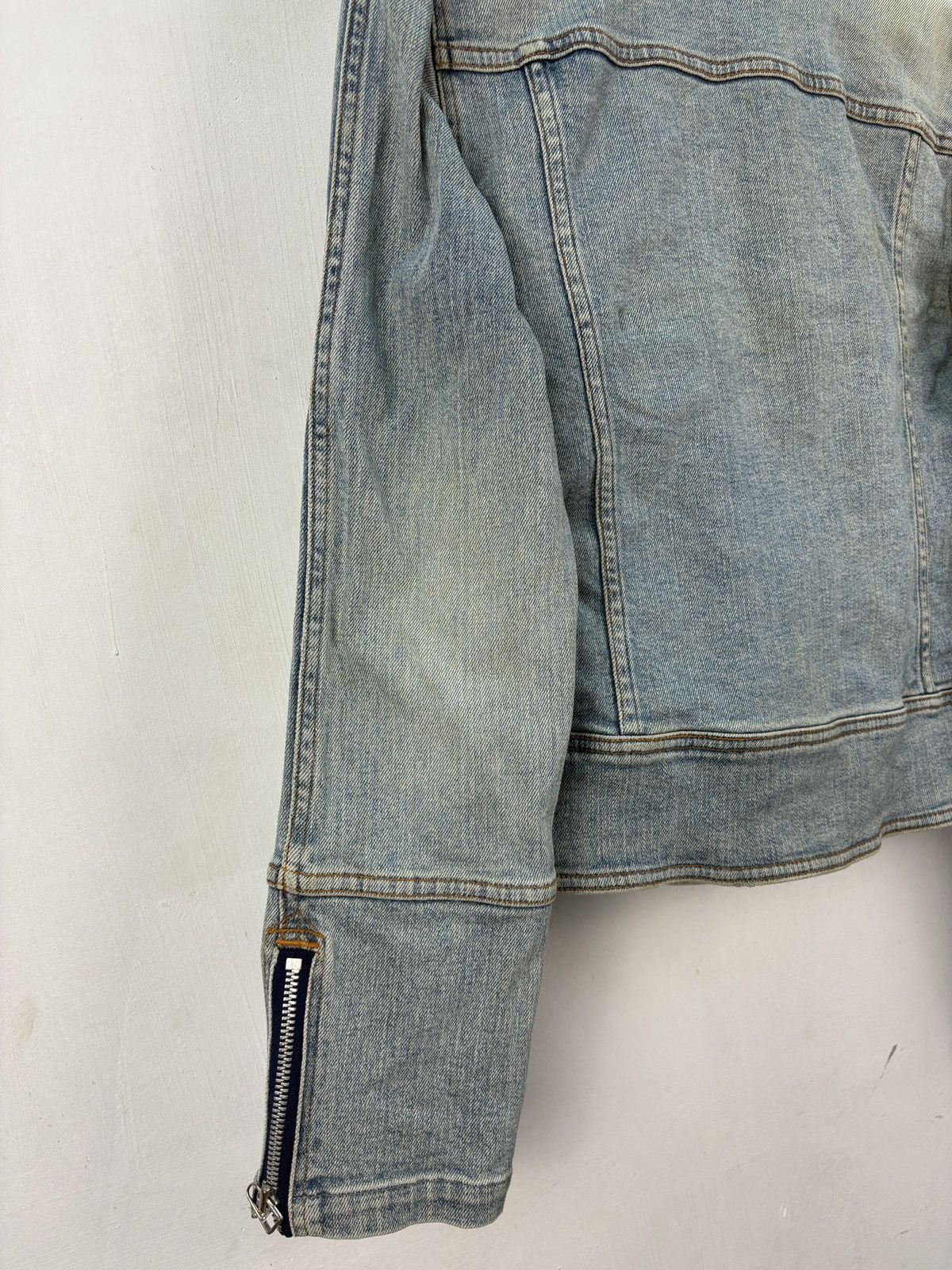 Japanese Brand Vintage japanese rider denim jacket faded wash motorsport Size US M / EU 48-50 / 2 - 7 Thumbnail