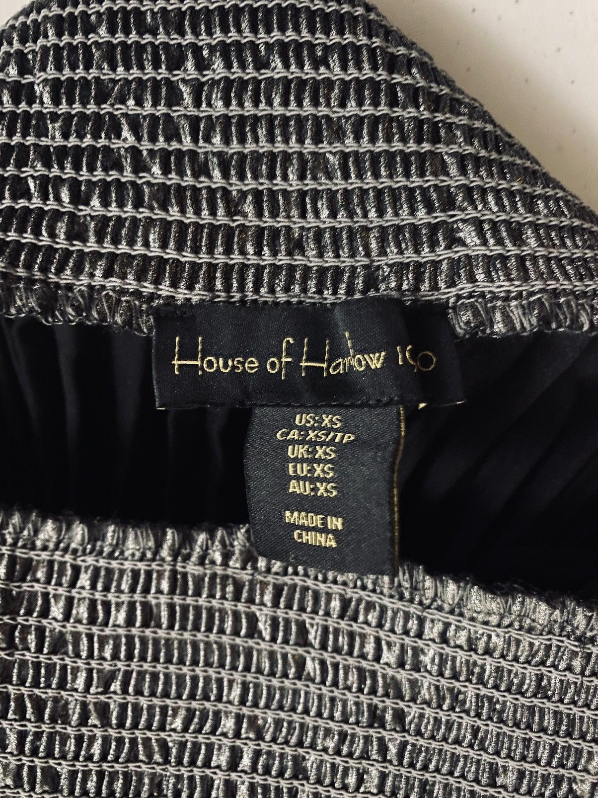 House of Harlow House of Harlow 1960 Metallic Gunmetal Pleated Maxi Skirt XS Size 26" / US 2 / IT 38 - 2 Thumbnail