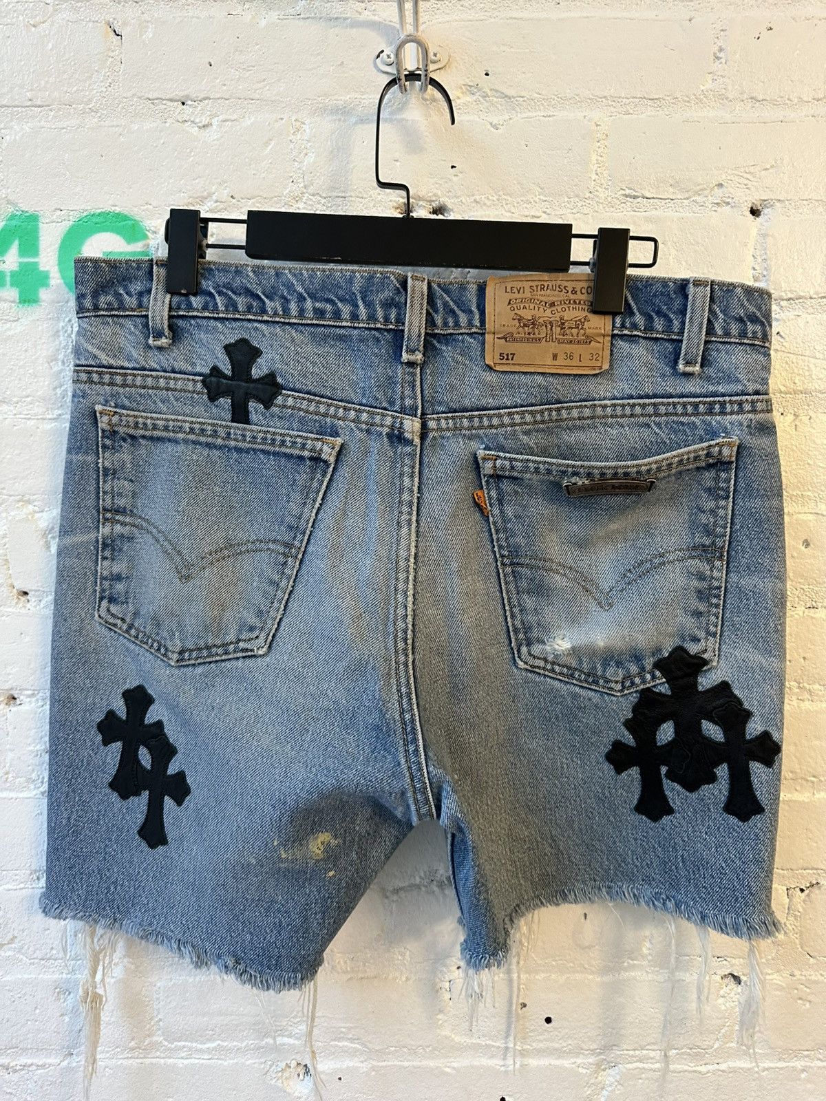 Chrome Hearts Chrome Hearts Levi cross patch shorts SICK Size US 34 / EU 50 - 4 Thumbnail