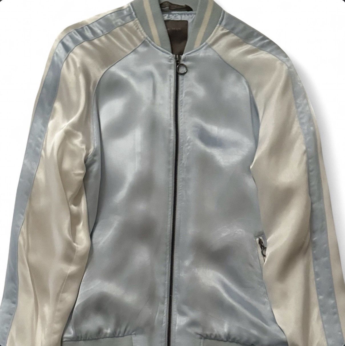 Zara Embroidered Satin Bomber Jacket Size US S / EU 44-46 / 1 - 1 Thumbnail