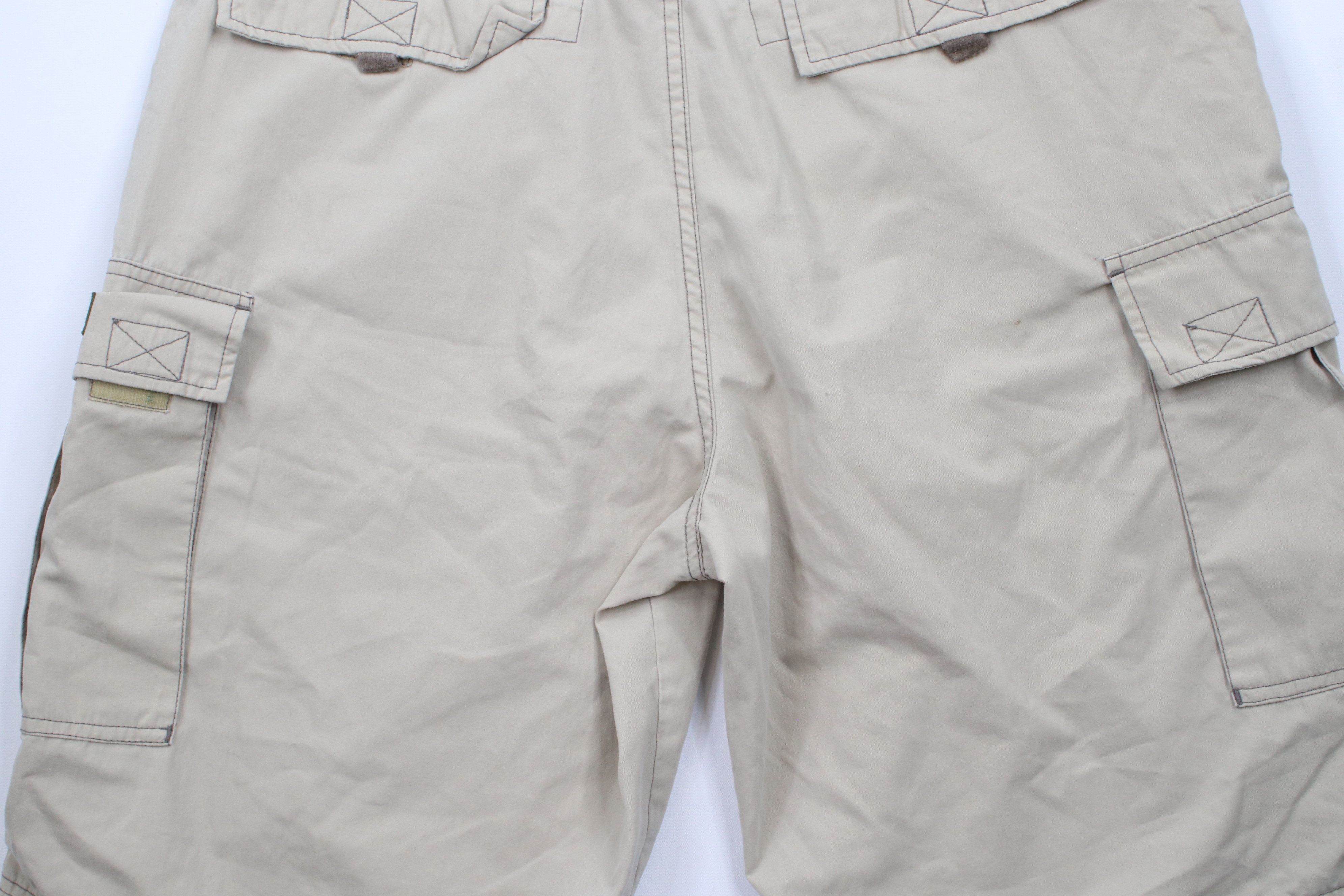 Billabong × Vintage Vintage 90s Y2K Billabong Surfing Baggy Cargo Shorts Beige Size US 32 / EU 48 - 11 Thumbnail