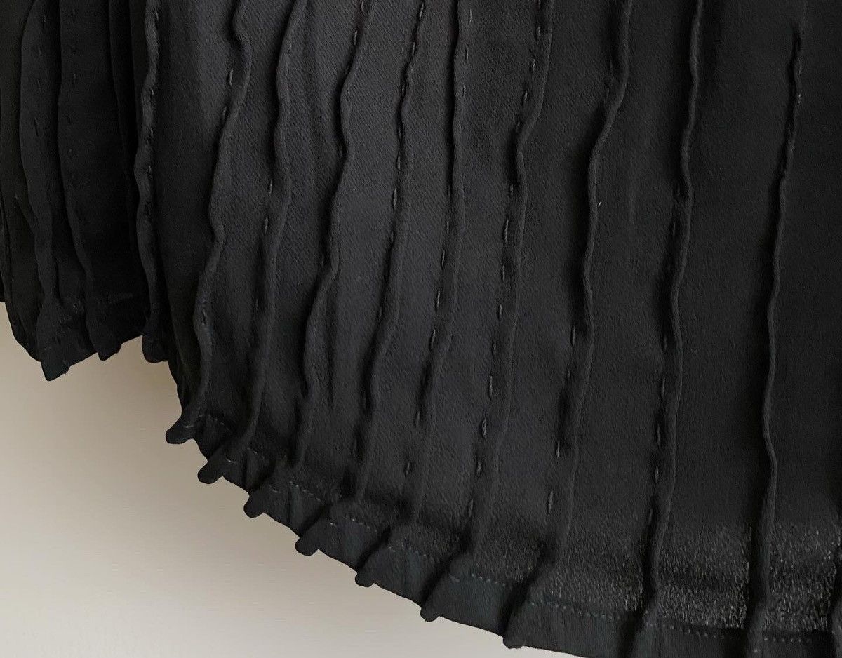 90s Jurgi Persoons black skirt with hand sewn stitchings Womenswear