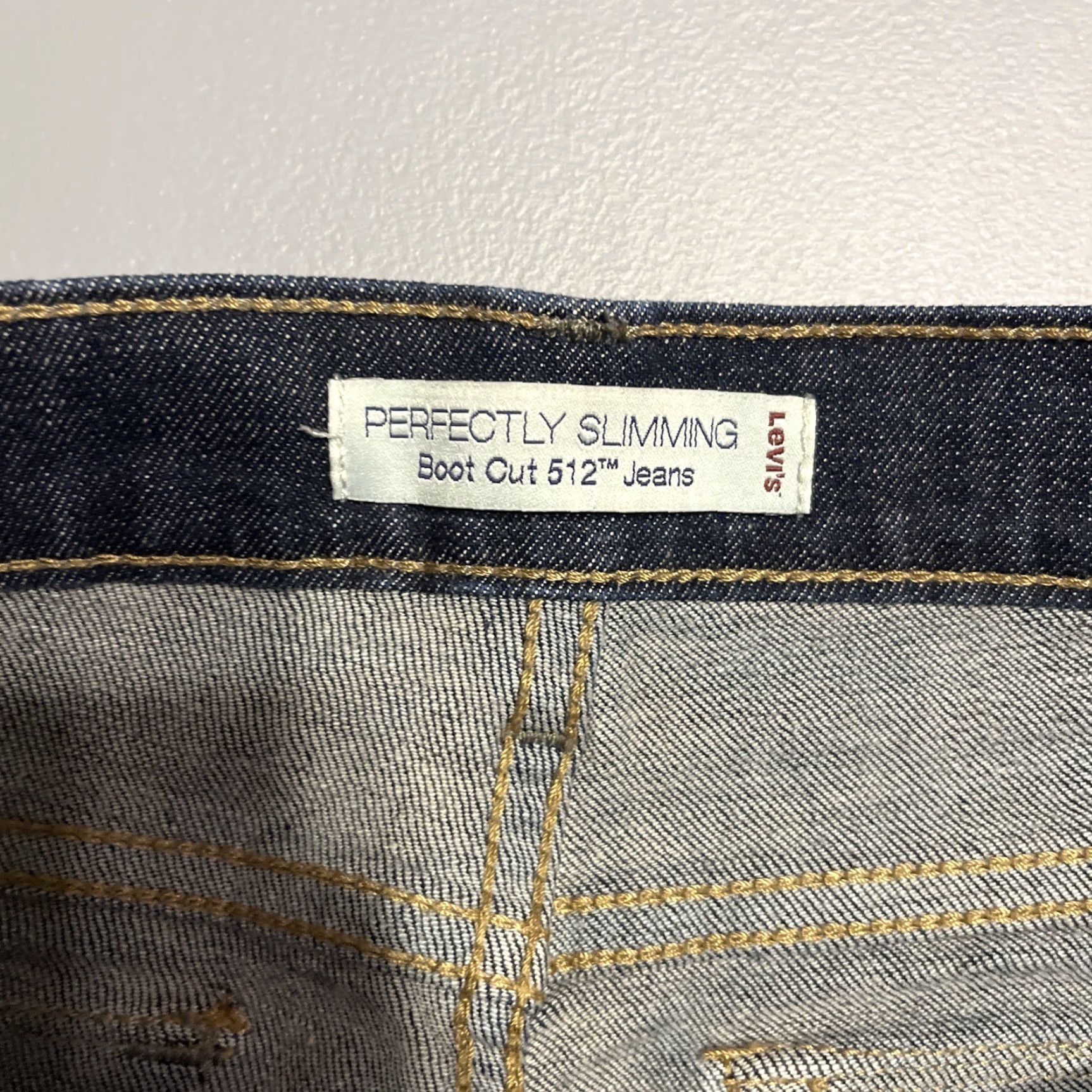 Levi's Levi's Jeans Women 512 Perfectly Slimming Bootcut Blue Size 14 Short Regular 29in Inseam Distinctive Logo Size 36" / US 14 / IT 50 - 2 Thumbnail