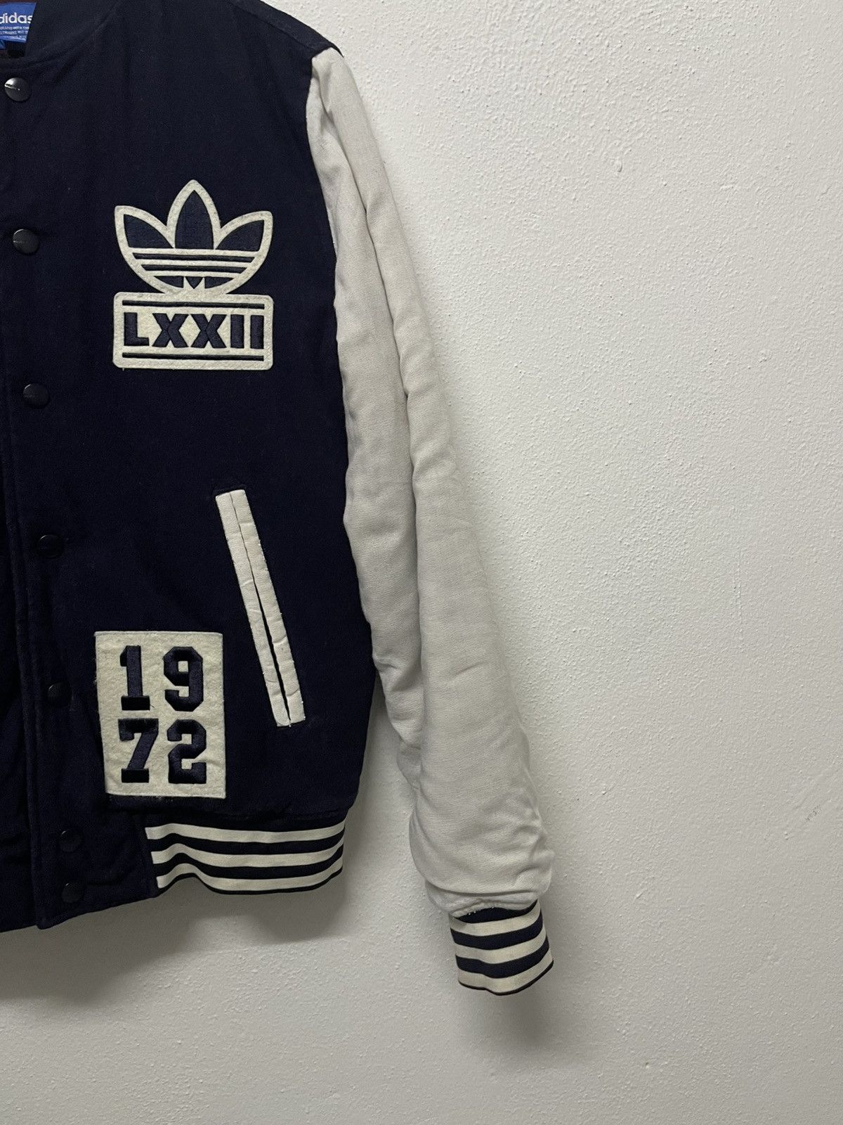 Adidas VINTAGE ADIDAS WOOL SLEEVE VARSITY JACKET Size US S / EU 44-46 / 1 - 8 Thumbnail