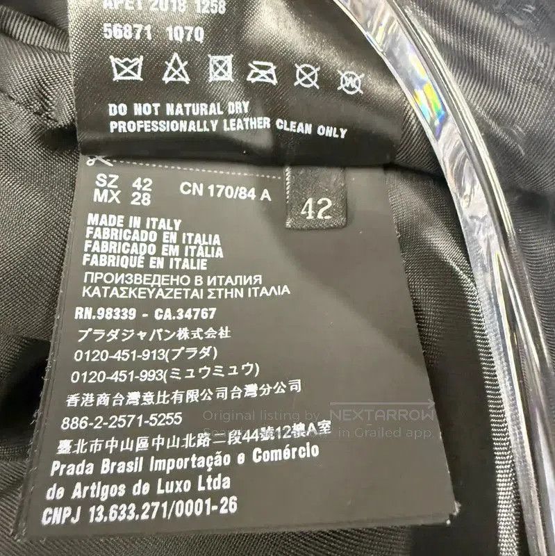 Prada Prada Black Leather Women's Jacket. Size M / US 6-8 / IT 42-44 - 8 Thumbnail