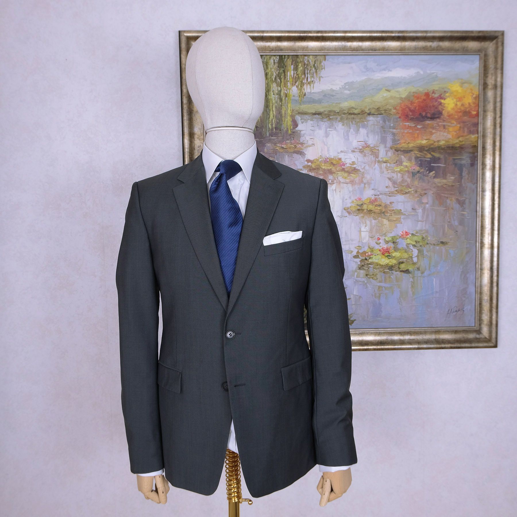 Kenzo Kenzo, blue-grey Suit, Size 40, Mohair and Wool, RRP 1400 e Size 40R - 1 Thumbnail