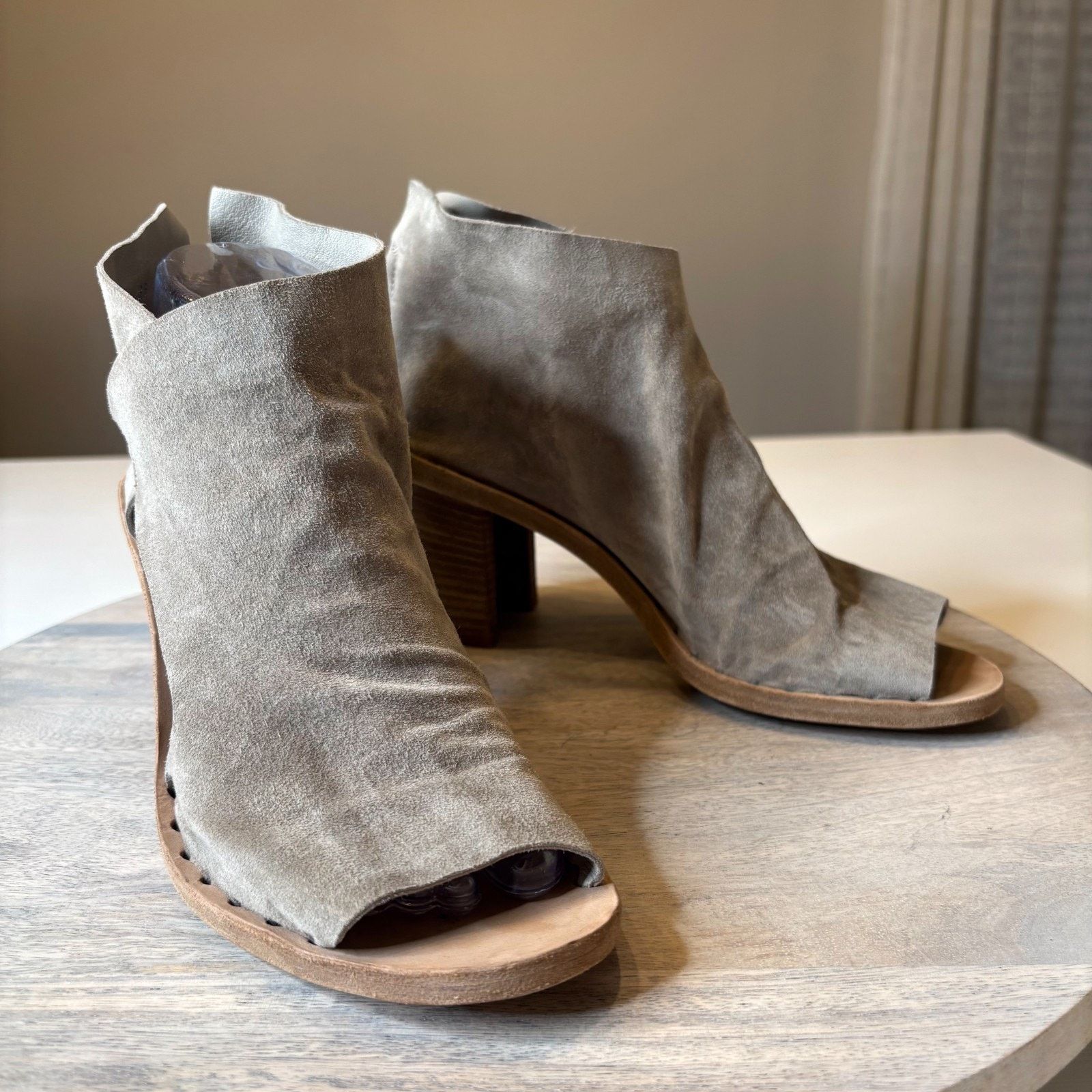 Officine Creative Officine Creative Suede Peep-Toe Ankle Bootie EU 38 US 8 Size US 8 / IT 38 - 1 Thumbnail
