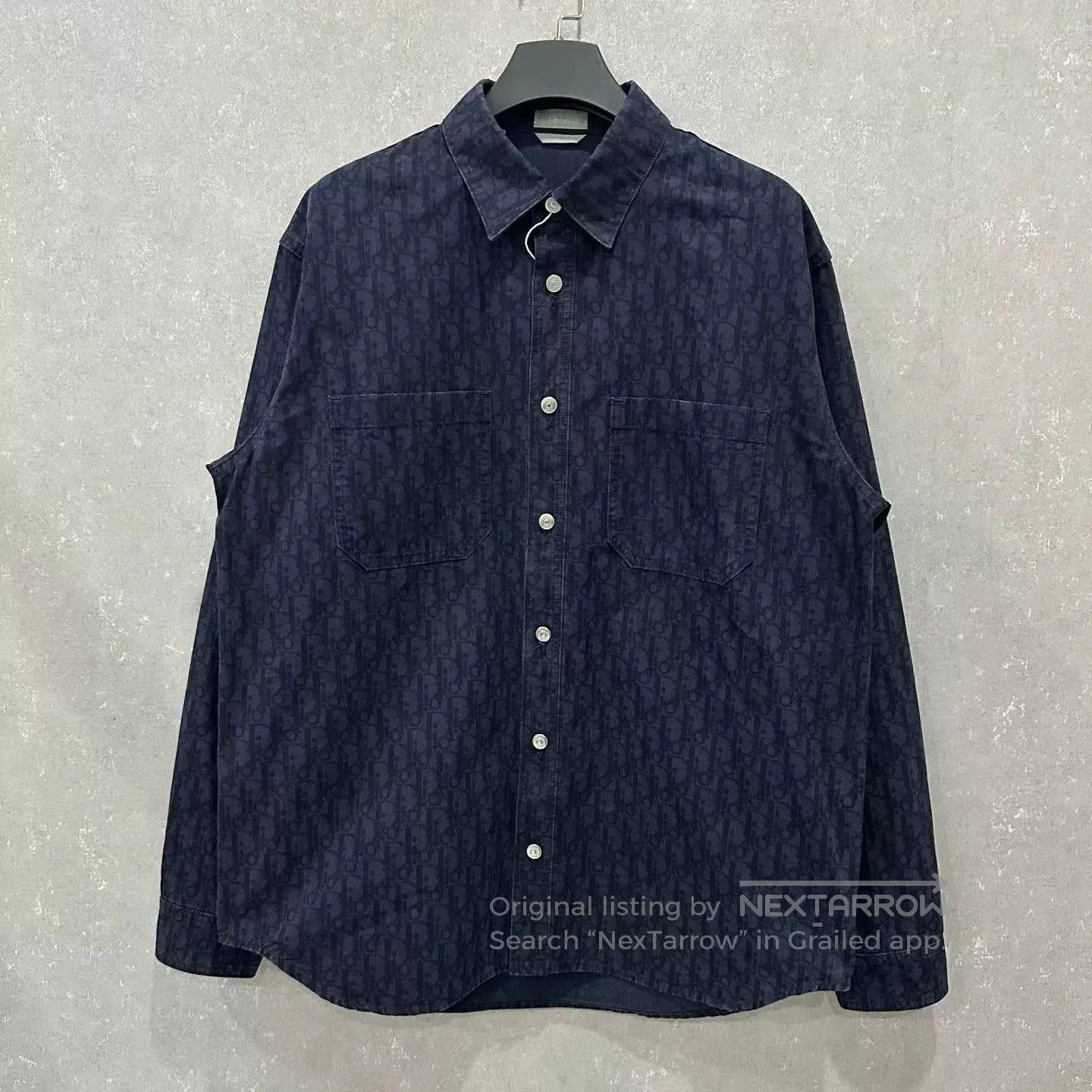 Dior dior logo print denim shirt jacket. Size US L / EU 52-54 / 3 - 1 Thumbnail