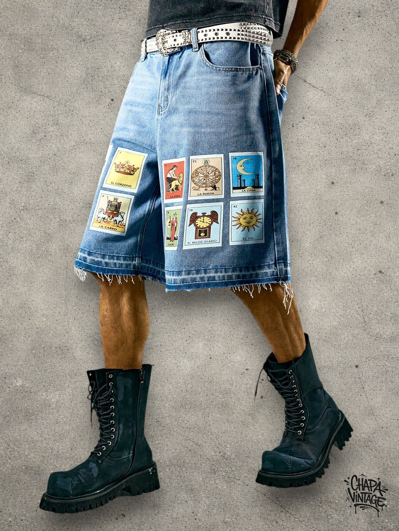 Japanese Brand Graphic jeans shorts Size US 32 / EU 48 - 2 Thumbnail