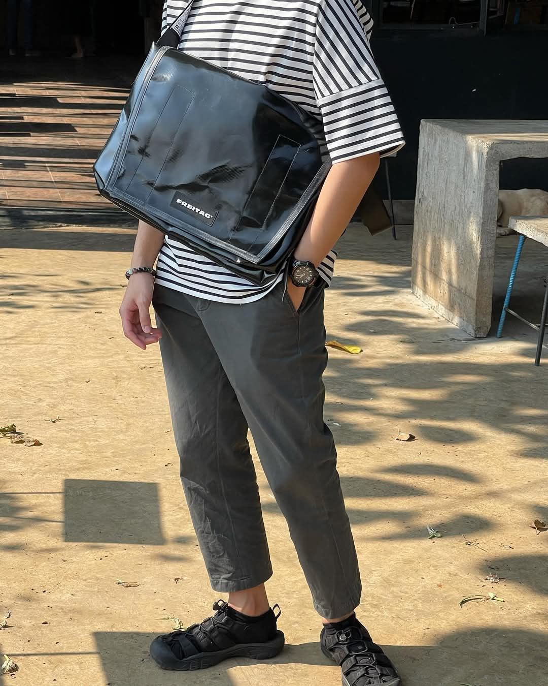 Freitag FREITAG F12 Dragnet Blue Recycle Material Shoulder Bag Size ONE SIZE - 17 Thumbnail