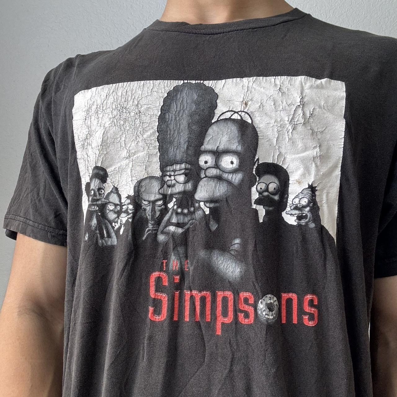 Vintage Vintage The Simpsons 2000s Graphics Black Tee Shirt Size US L / EU 52-54 / 3 - 4 Thumbnail