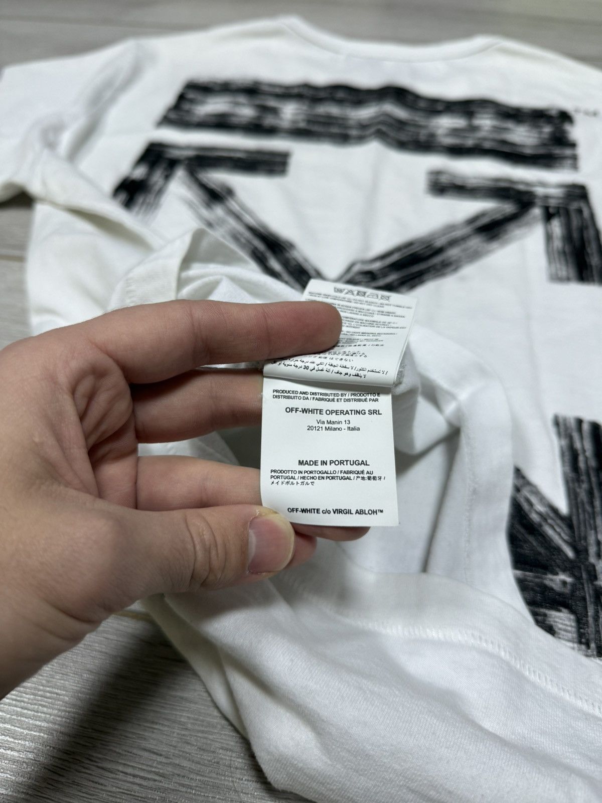 Off-White 🔥"Seeing Things" Off-White brushed tee Oversized Size US M / EU 48-50 / 2 - 8 Thumbnail