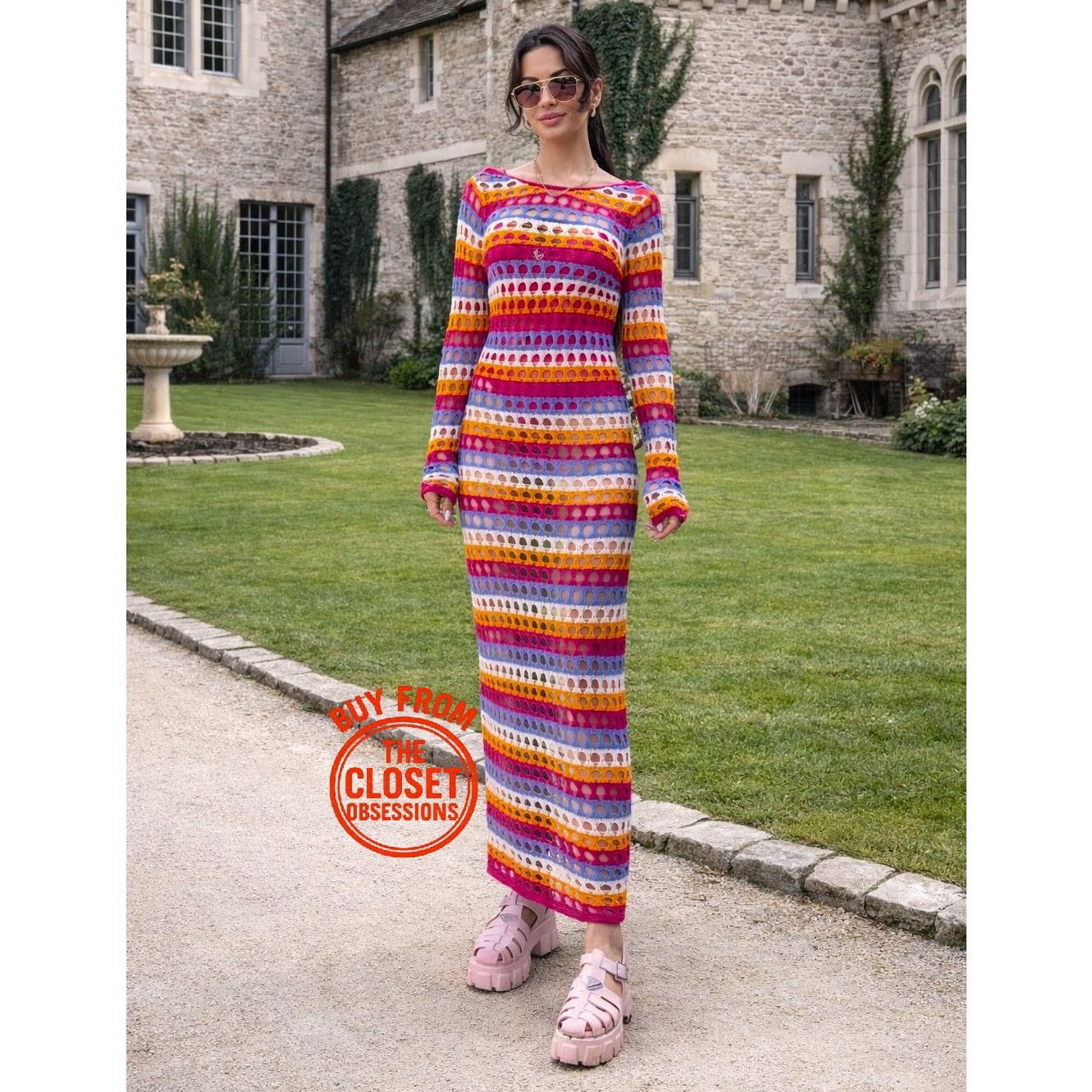Mango LAST ONE!!! Mango Crochet Maxi Dress Resort Vacation NWT Size M / US 6-8 / IT 42-44 - 2 Thumbnail