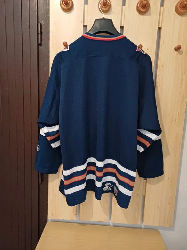 NHL × Starter × Vintage Starter Nhl Edmonton Oilers Hockey Jersey Size US L / EU 52-54 / 3 - 7 Thumbnail