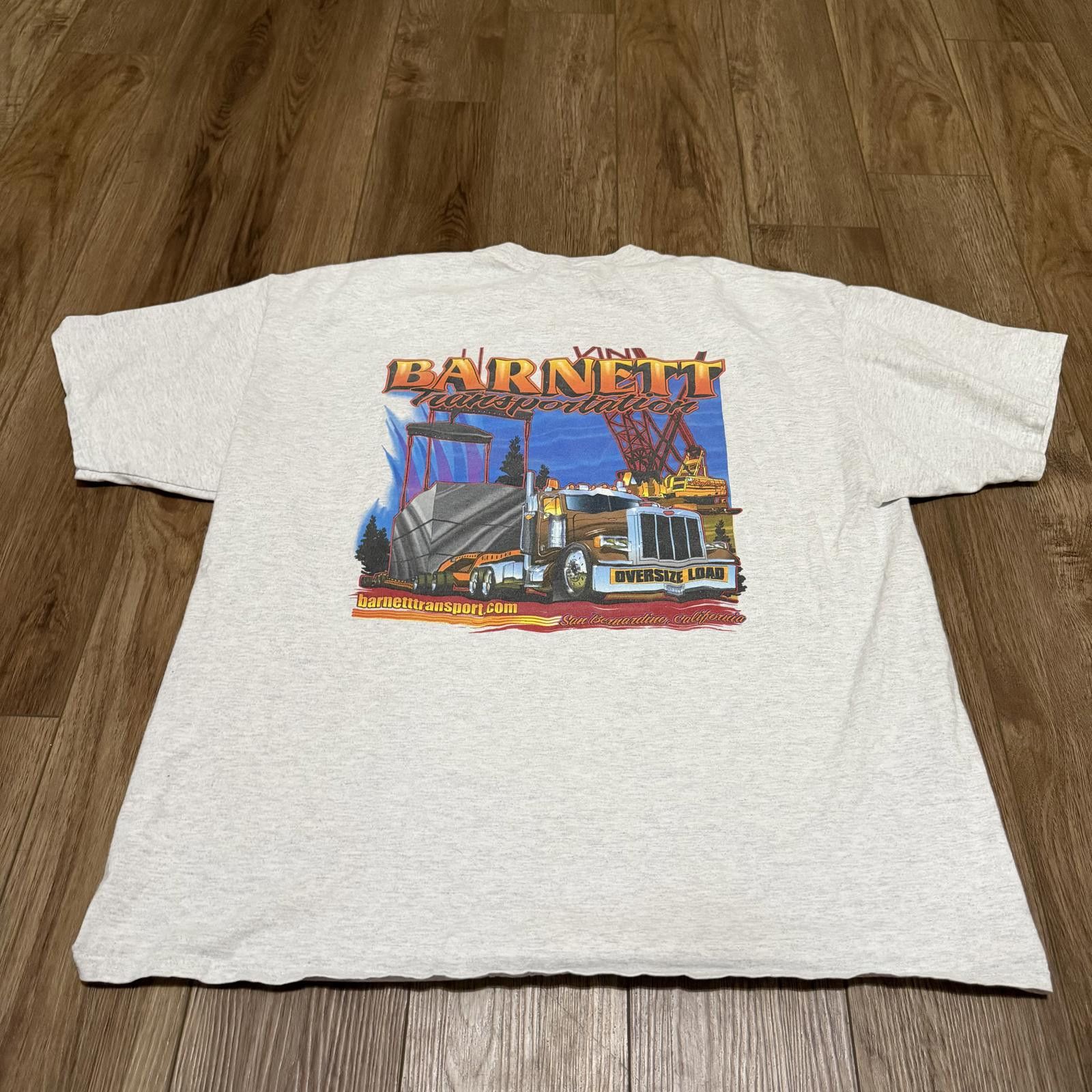 Other Vintage Barnett Transportation Trucker Pocket Shirt 90s Y2K Size US XXL / EU 58 / 5 - 1 Thumbnail
