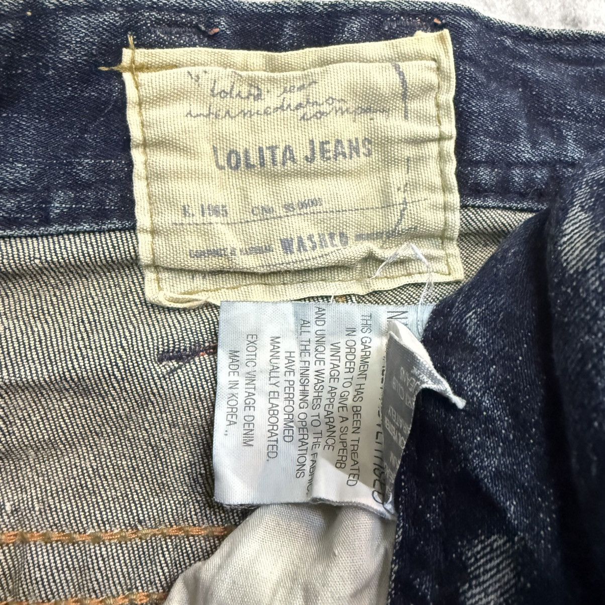 Beauty Beast Lolita Japan Claw Mark Fade Mud Wash Stacked Jeans Size 29" - 17 Thumbnail