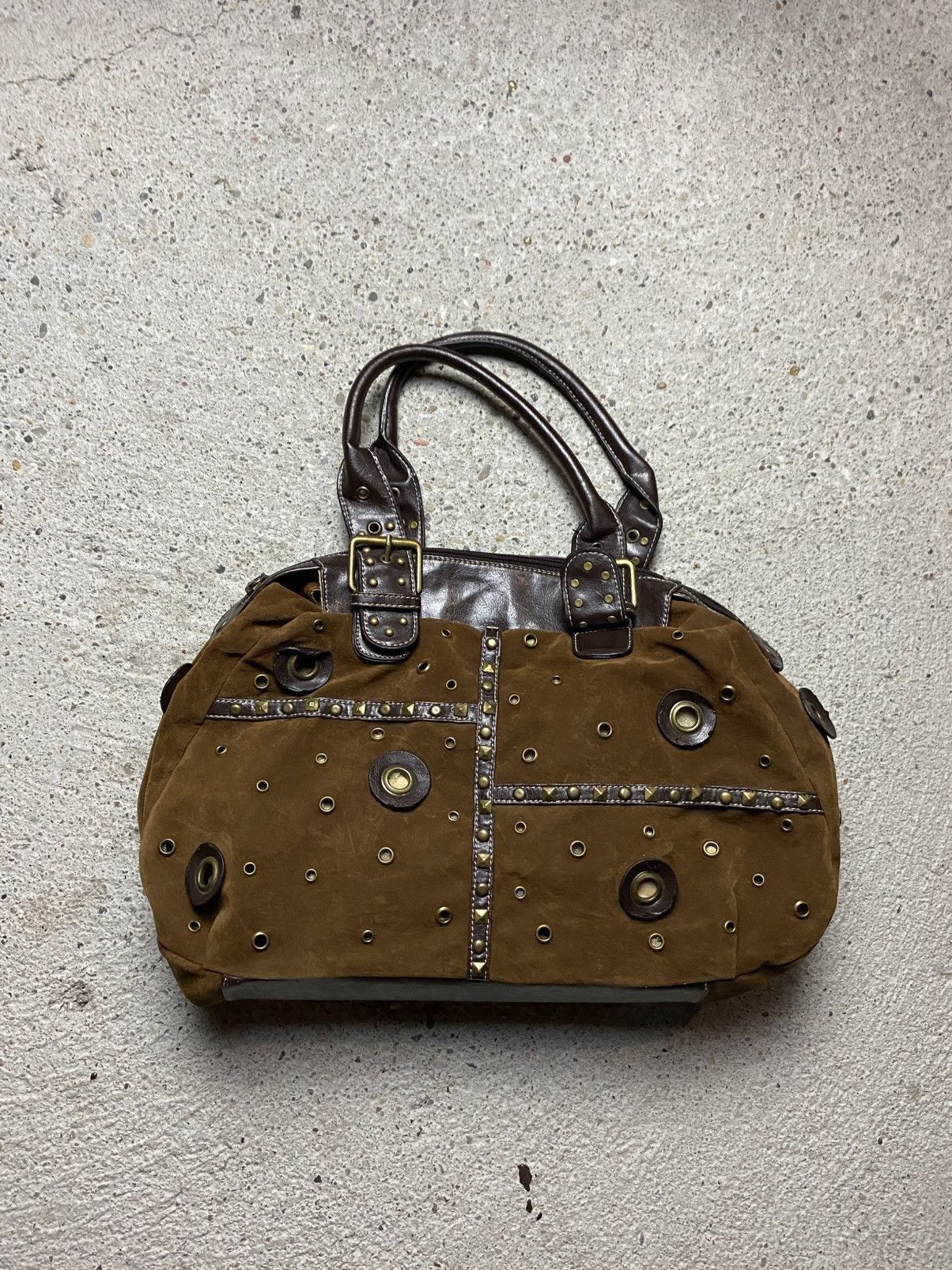 Vintage Vintage suede handbag shoulder bag y2k archive avant garde Size ONE SIZE - 3 Thumbnail