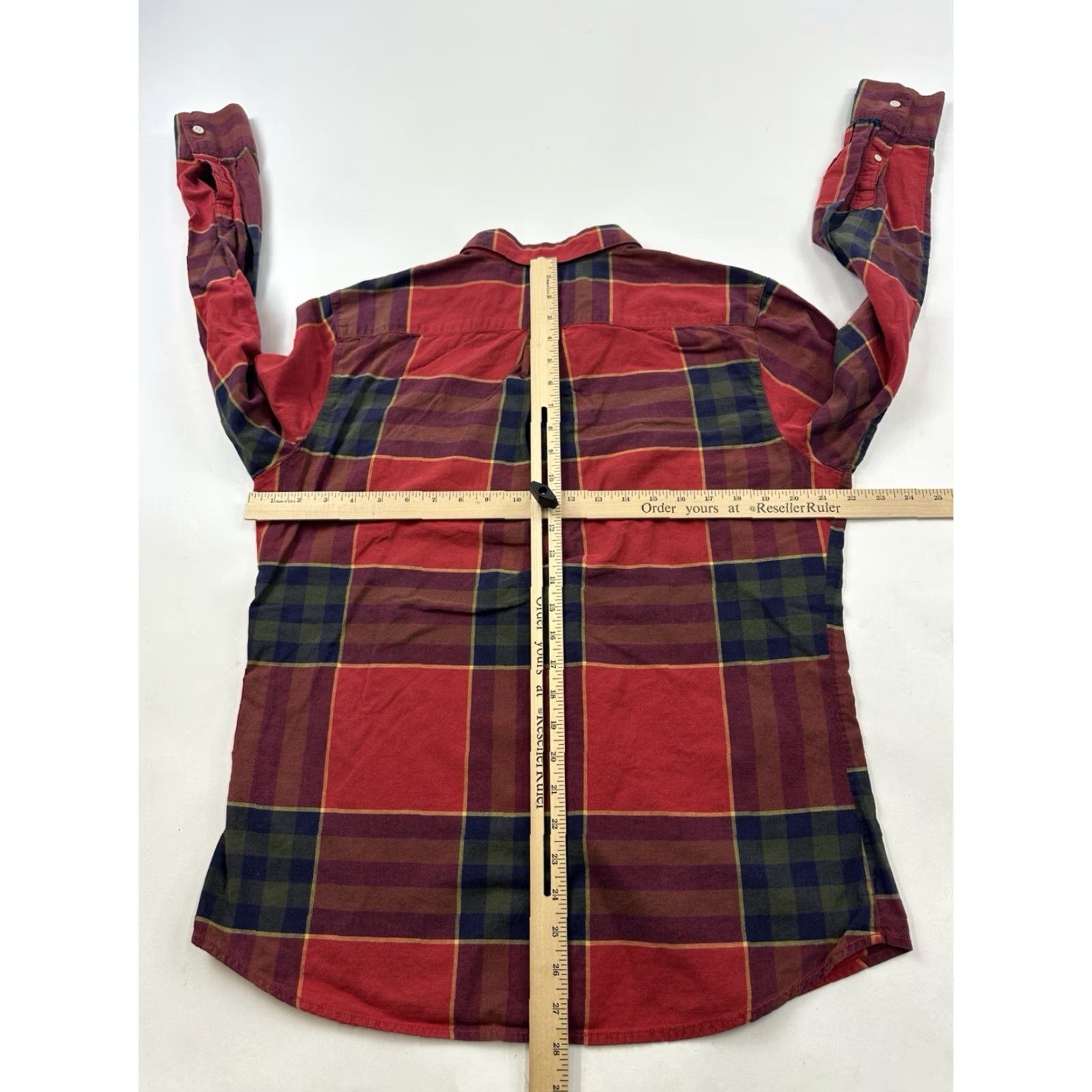 Denime Life After Denim Shirt Mens XL Red Plaid Long Sleeve Button-Up Cotton Casual Size US XL / EU 56 / 4 - 7 Thumbnail