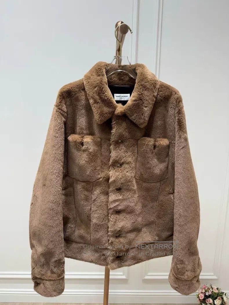 Saint Laurent Paris Saint Laurent Paris Caramel Teddy Bear Coat Size US M / EU 48-50 / 2 - 1 Thumbnail