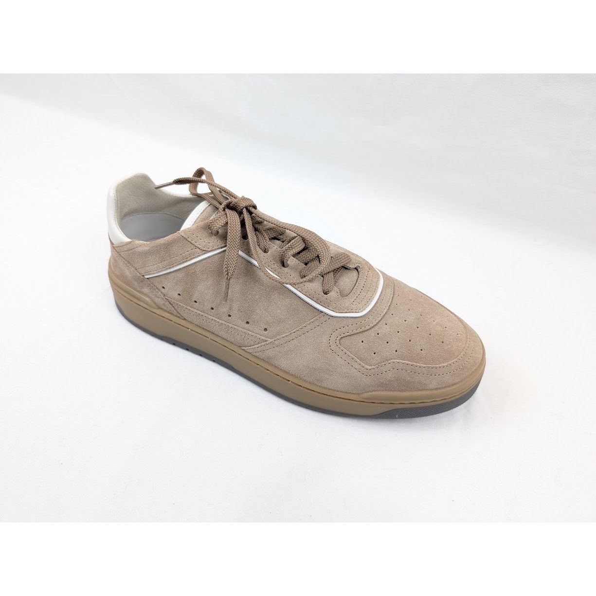 Brunello Cucinelli o1rshd1 Suede Low-Top Sneakers in Beige Size US 9.5 / EU 42-43 - 2 Thumbnail