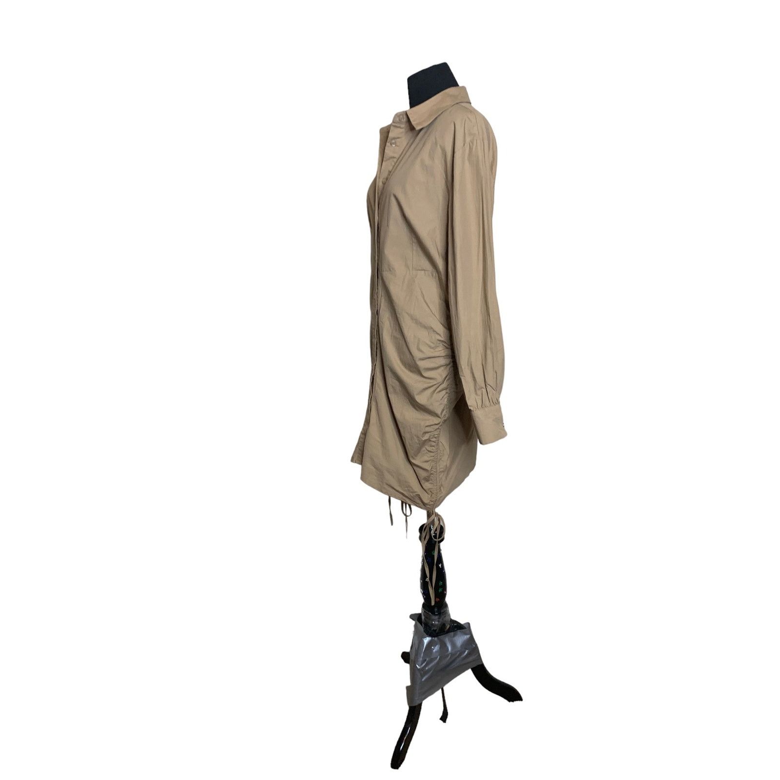 Shein Shein beige buttoned long sleeves shirt dress size 8-10 Size M / US 6-8 / IT 42-44 - 8 Thumbnail