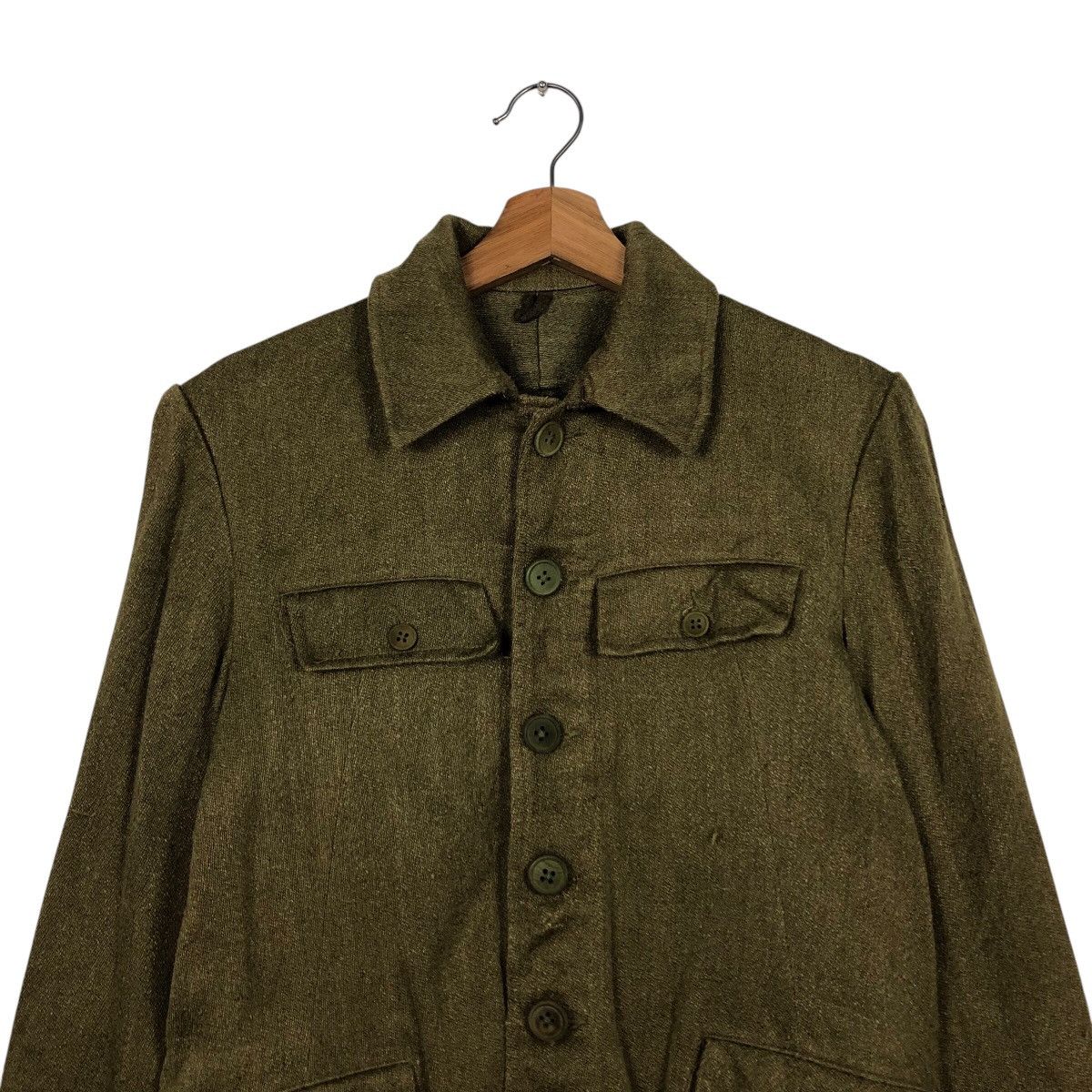 Vintage 📌Vintage Chore Worker Military Jacket US Navy Army Size US M / EU 48-50 / 2 - 3 Thumbnail