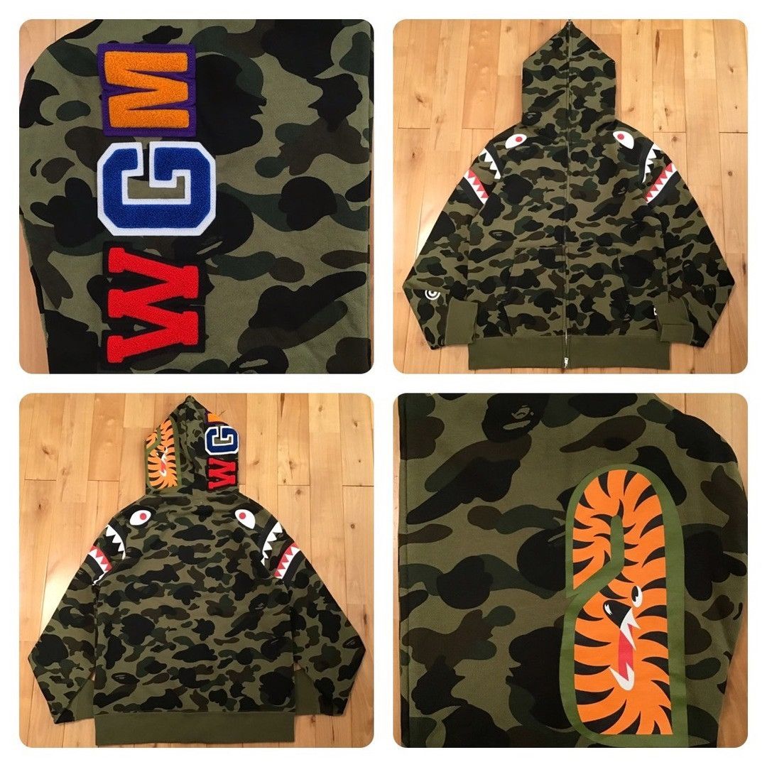 Bape BAPE Shoulder Shark full zip hoodie 1st camo a bathing ape Size US L / EU 52-54 / 3 - 1 Thumbnail