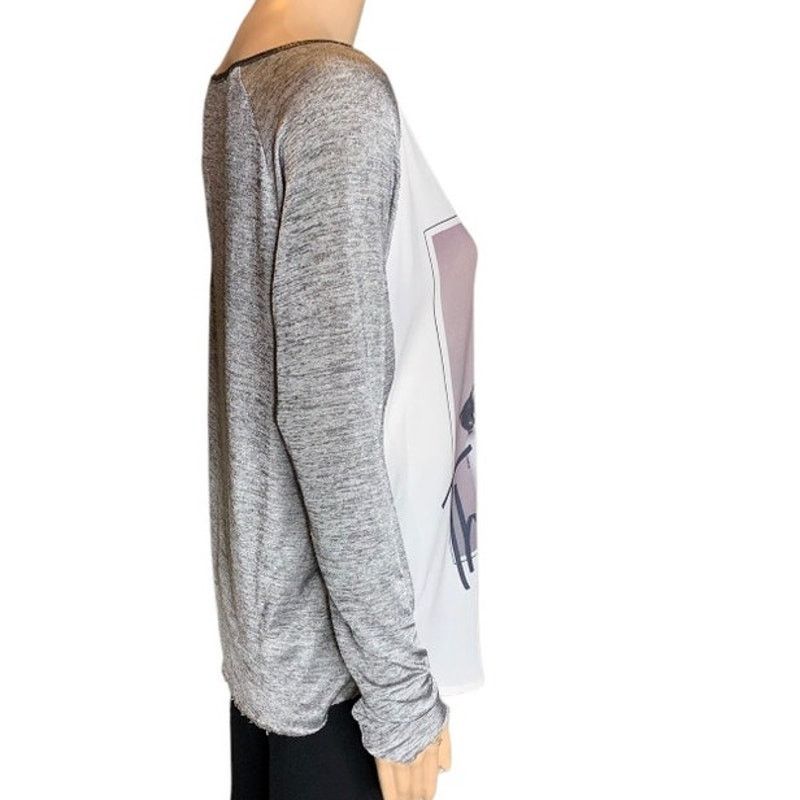 Zara ZARA Collection Women's Small Oversized Tunic Top Art Design Size S / US 4 / IT 40 - 6 Thumbnail