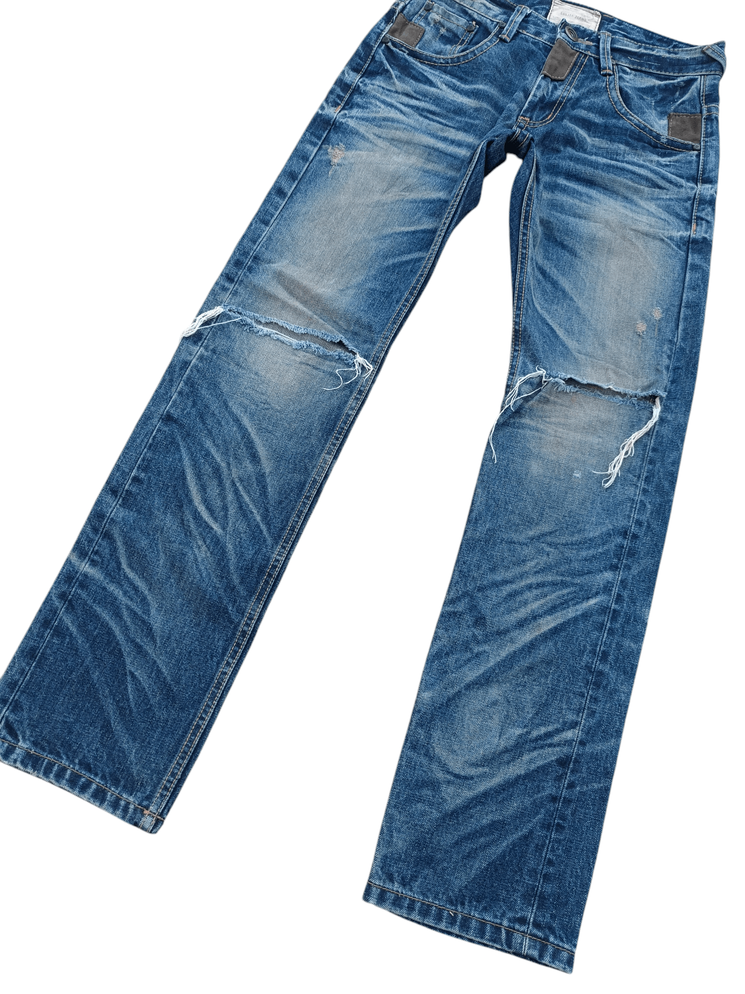 Japanese Brand Lolita 79 Jeans Distress Faded Blue Denim Size US 30 / EU 46 - 19 Thumbnail