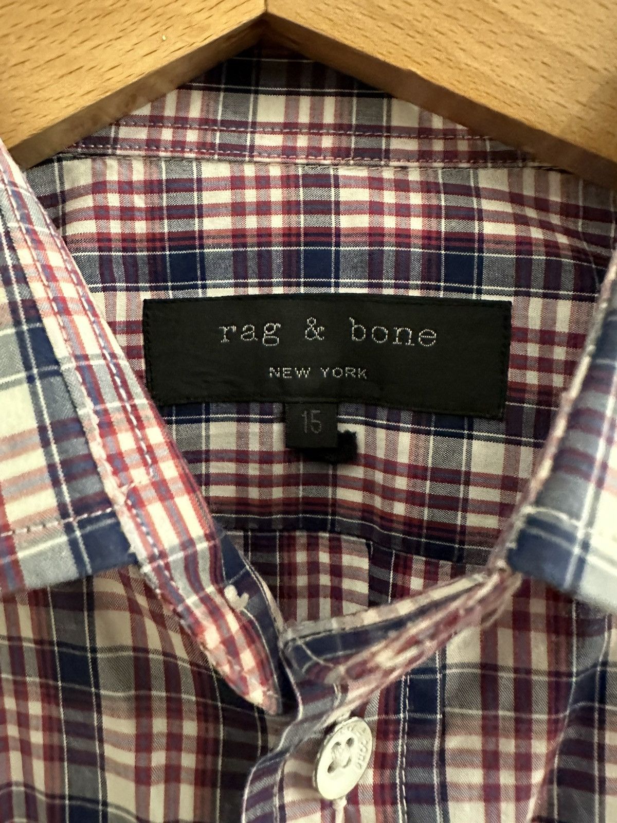 Rag & Bone Rag & Bone Checkered Dress Shirt Size US S / EU 44-46 / 1 - 2 Thumbnail
