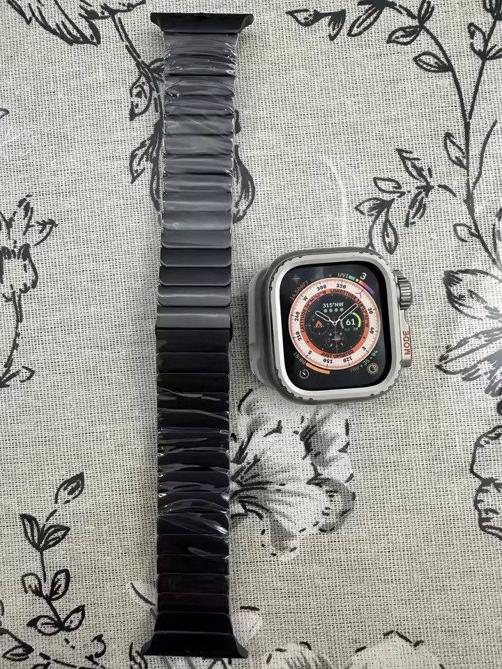 Japanese Brand Black Color Stainless Steel Mod Kit for 45 mm 🍎Watch Size ONE SIZE - 3 Thumbnail