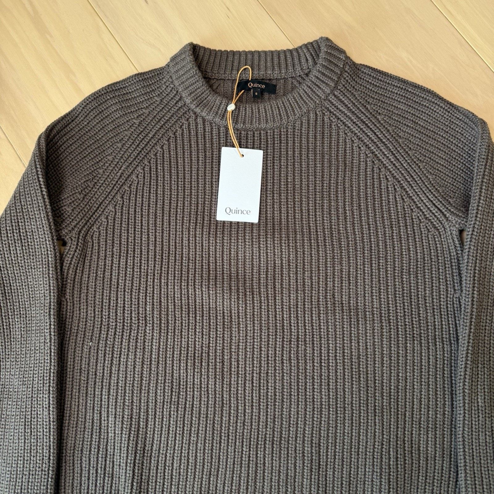 Quince Quince Fisherman Crew Sweater Women's Small Brown Organic Size S / US 4 / IT 40 - 4 Thumbnail