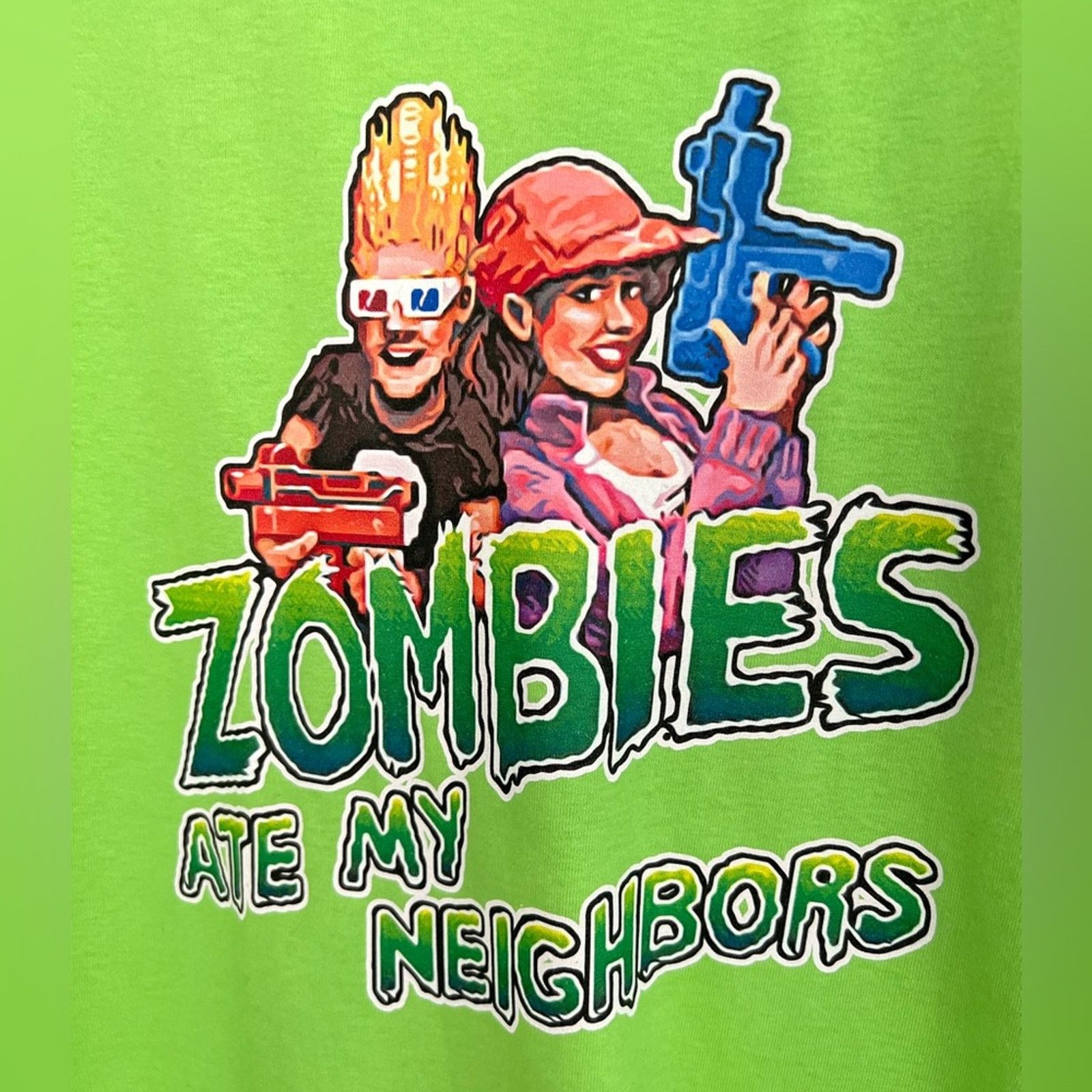 Nintendo CLASSIC VIDEO GAME ZOMBIES ATE MY NEIGHBORS SHIRT NWOT SEGA Size US L / EU 52-54 / 3 - 2 Thumbnail