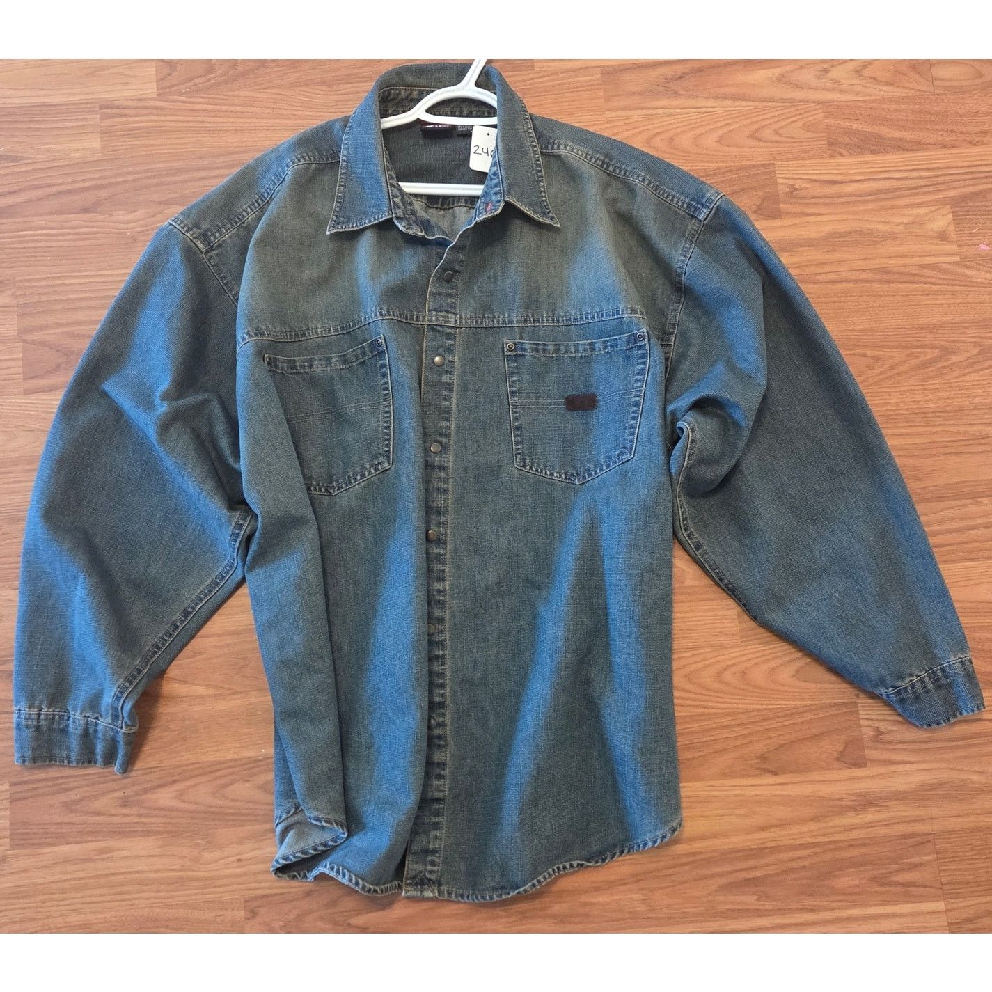 Bugle Boy Vintage Bugle Boy Blue Jean Shirt - Men's XXL Size US XXL / EU 58 / 5 - 4 Thumbnail