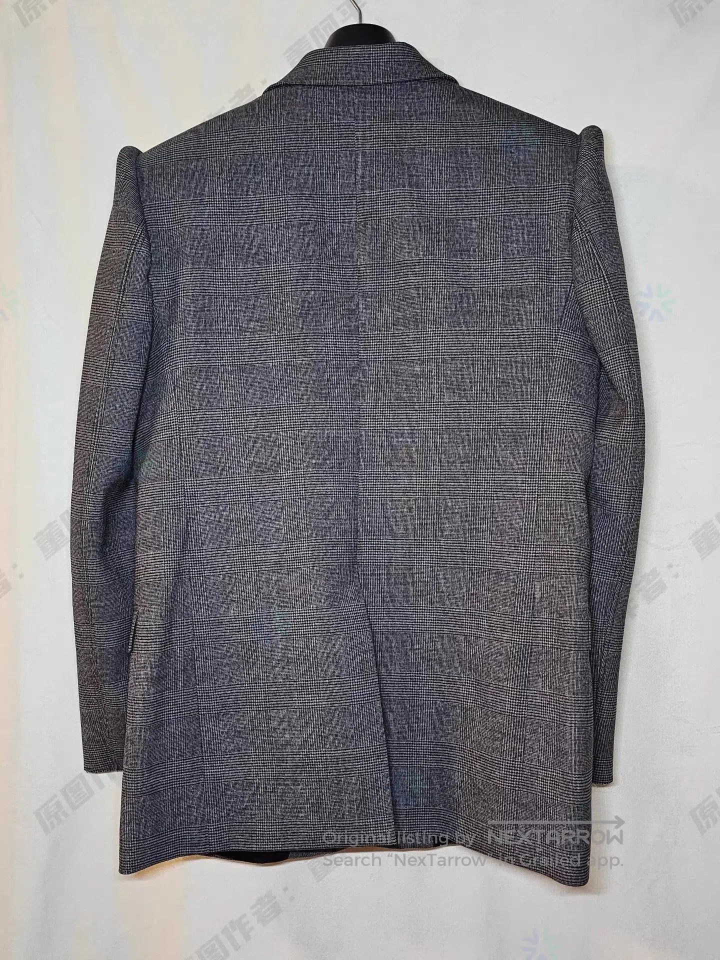 Balenciaga Gray Checkered Tailored Blazer. Size US M / EU 48-50 / 2 - 3 Thumbnail