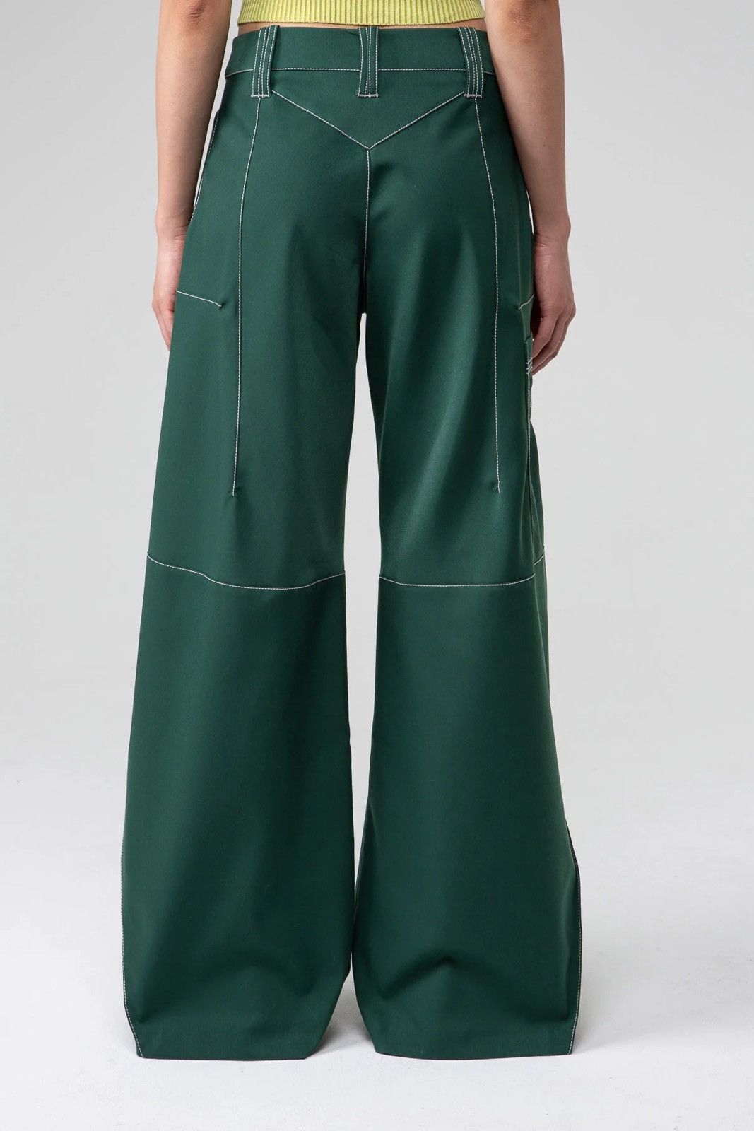 Kiko Kostadinov SS23 Angled Baggy Green Trouser Pant Size 27" / US 4 / IT 40 - 4 Thumbnail