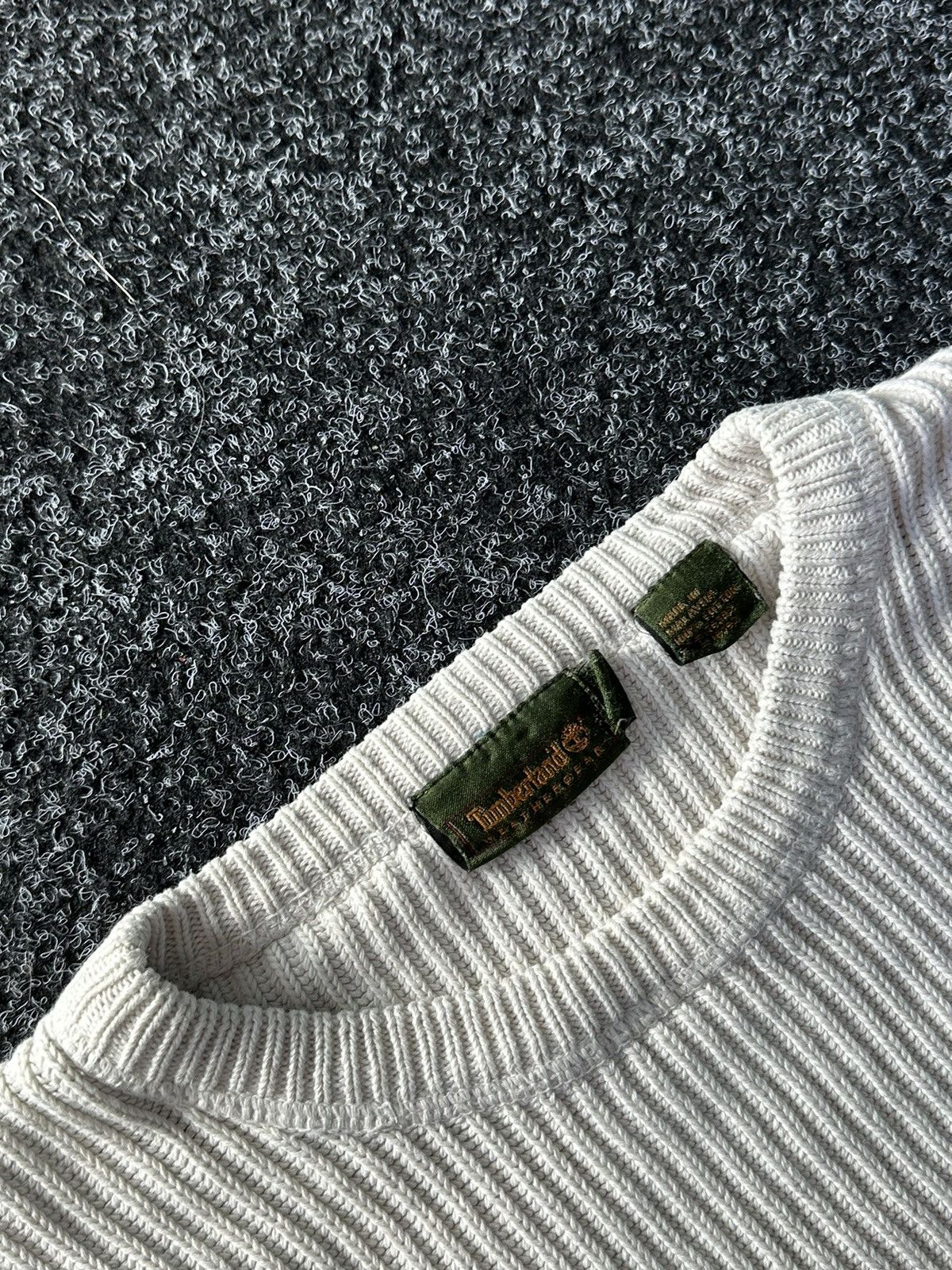 Timberland × Vintage 🚨90s Vintage Timberland Ribbed Knit Sweater Opium y2k Size US XL / EU 56 / 4 - 5 Thumbnail