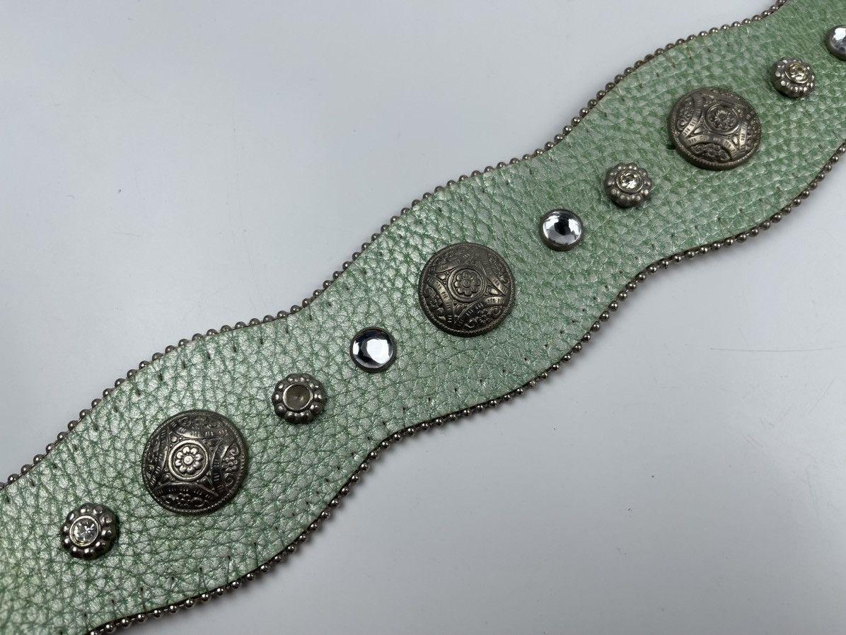 Japanese Brand studded belt with beads tc22 Size 34 - 9 Thumbnail