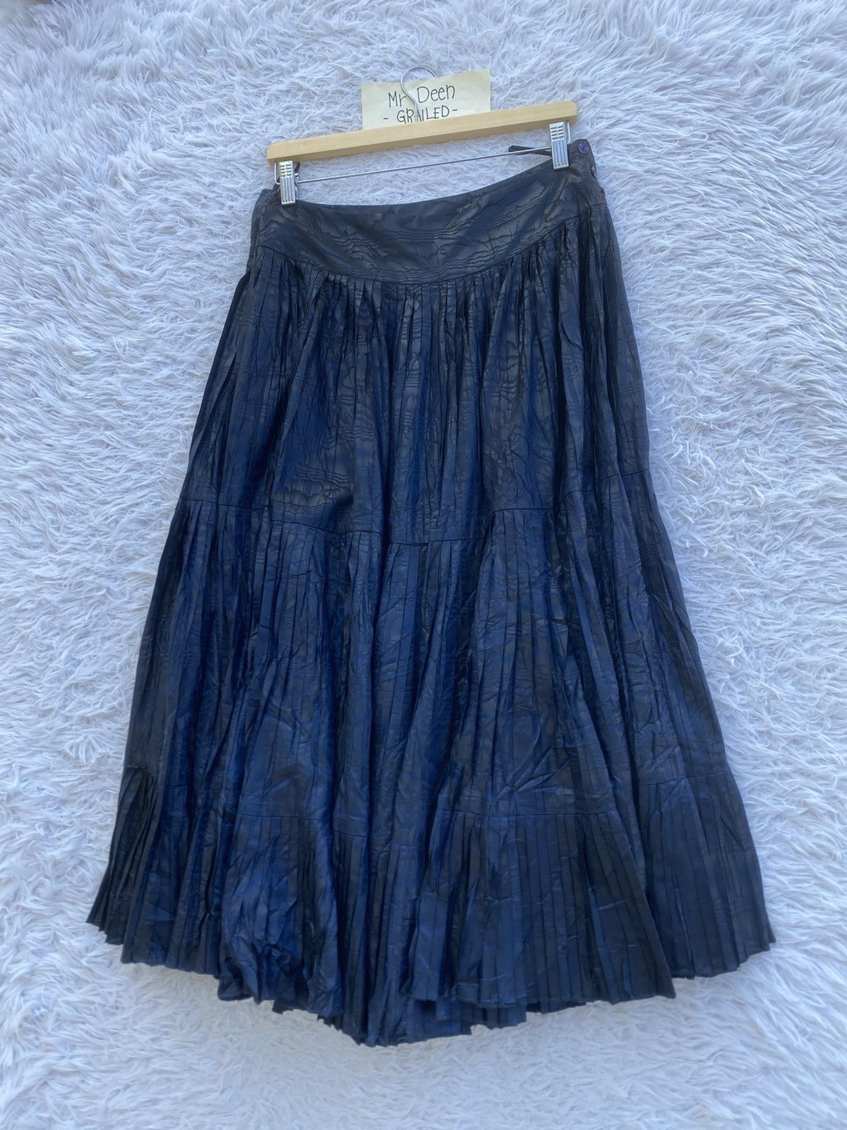 Kenzo Rare KENZO Pleated Midi Skirt Size 29" - 4 Thumbnail