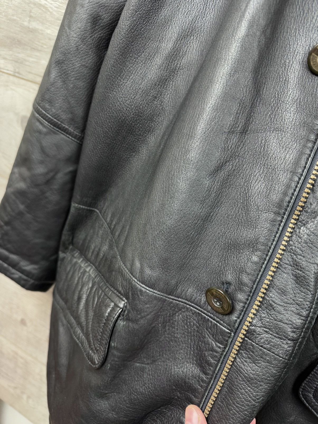Burberry Burberry Insulated Leather Jacket With An Additional Vest Size US L / EU 52-54 / 3 - 21 Thumbnail
