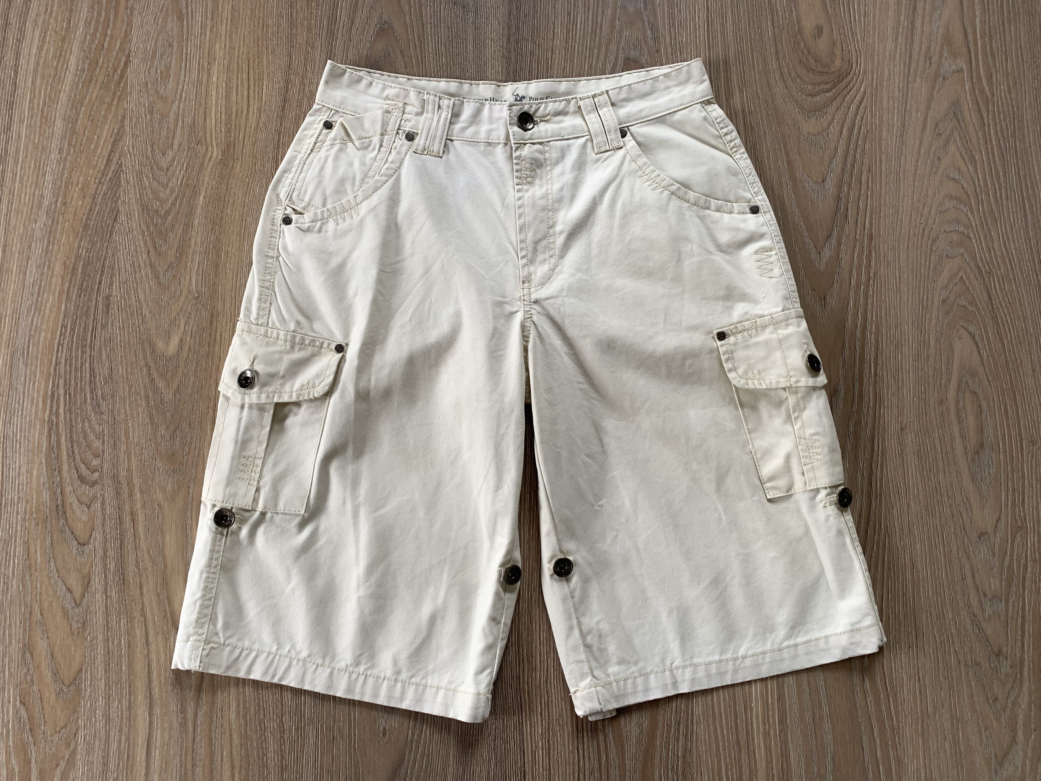 Beverly Hills Polo Club × Vintage Beverly Hills Polo Club Vintage Cargo Denim Shorts Size US 32 / EU 48 - 2 Thumbnail