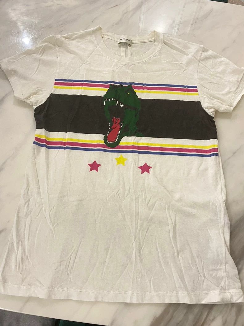 Saint Laurent Paris Saint laurent paris Dinosaur T-Shirt 2506-Nextarrow Size US XS / EU 42 / 0 - 1 Thumbnail