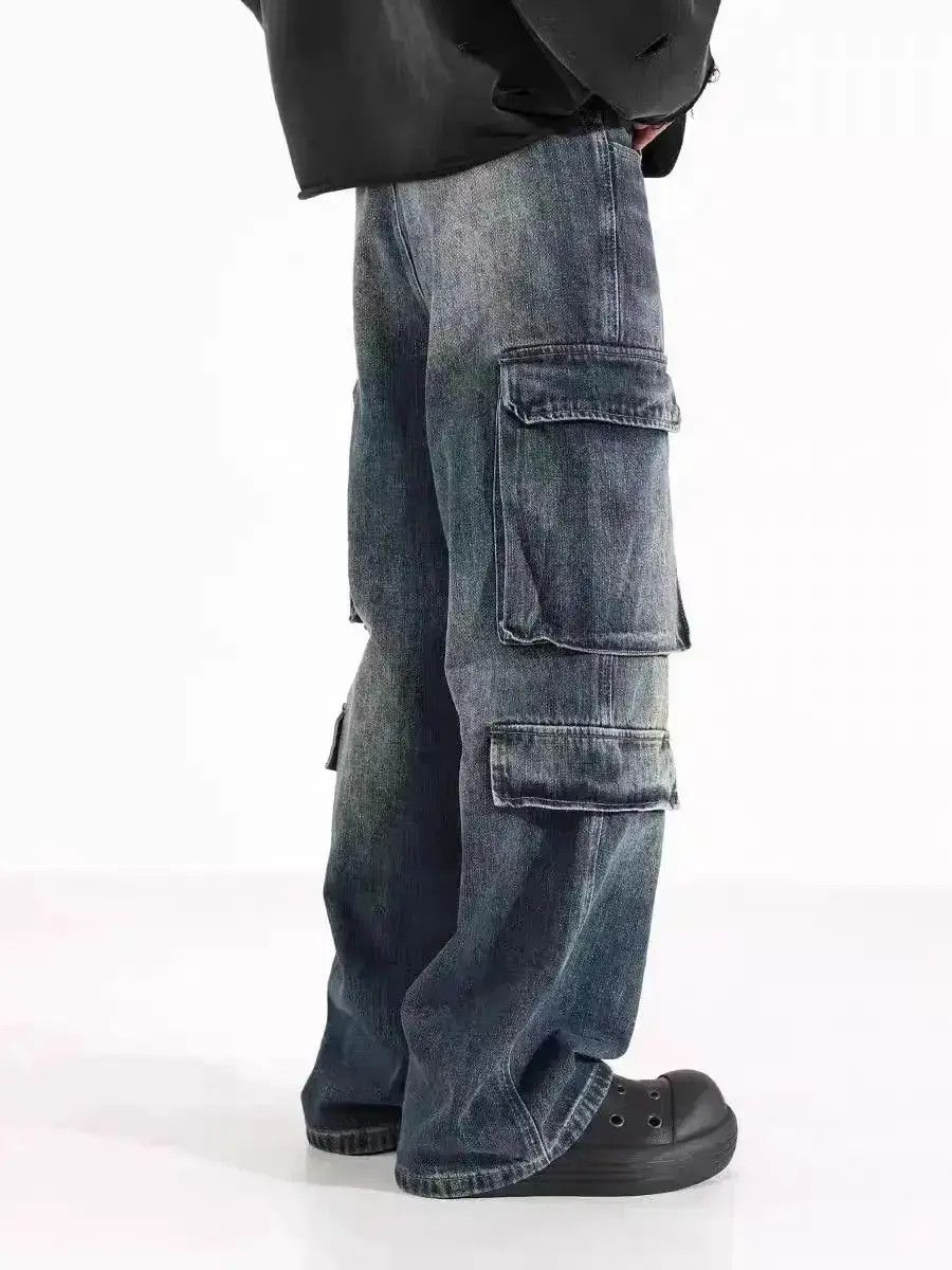 Japanese Brand Washed and distressed workwear Y2K baggy jeans Size US 32 / EU 48 - 4 Thumbnail