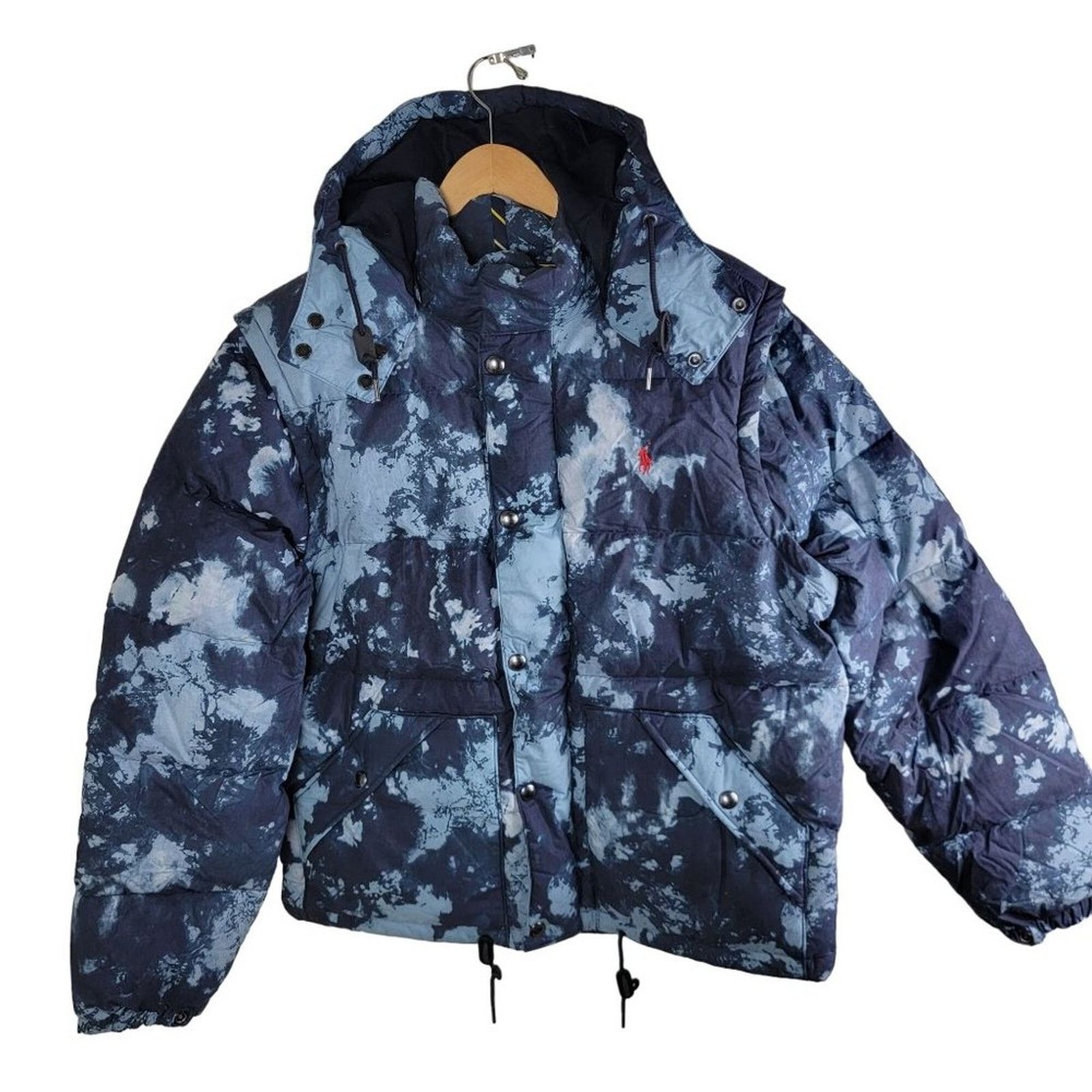 Polo Ralph Lauren Polo Ralph Lauren Tie Dye Convertible Parka Puffer Jacket Size US L / EU 52-54 / 3 - 1 Thumbnail