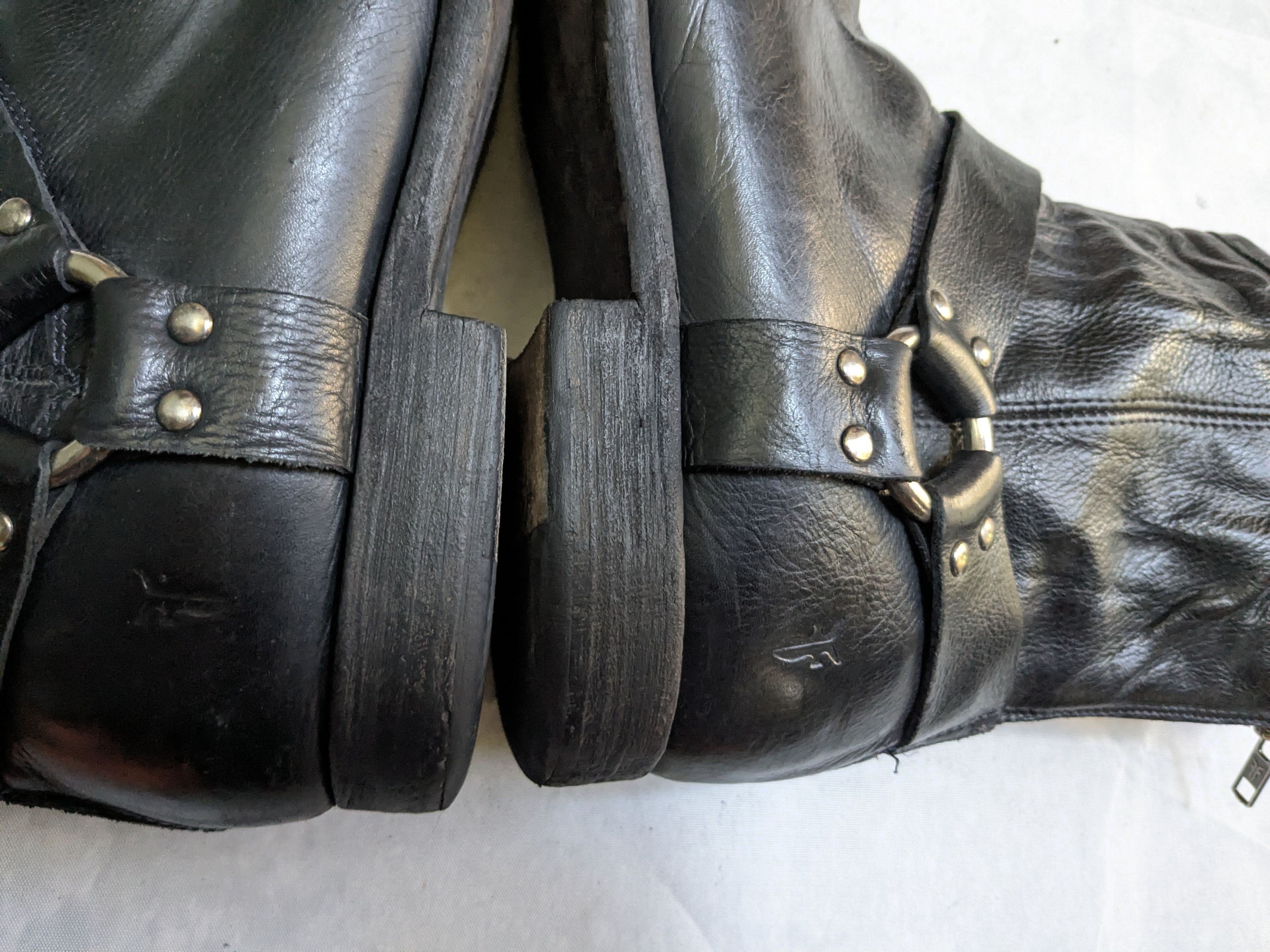 Frye Frye Harness Boots Black 13 D Leather Buckle Size US 13 / EU 46 - 9 Thumbnail