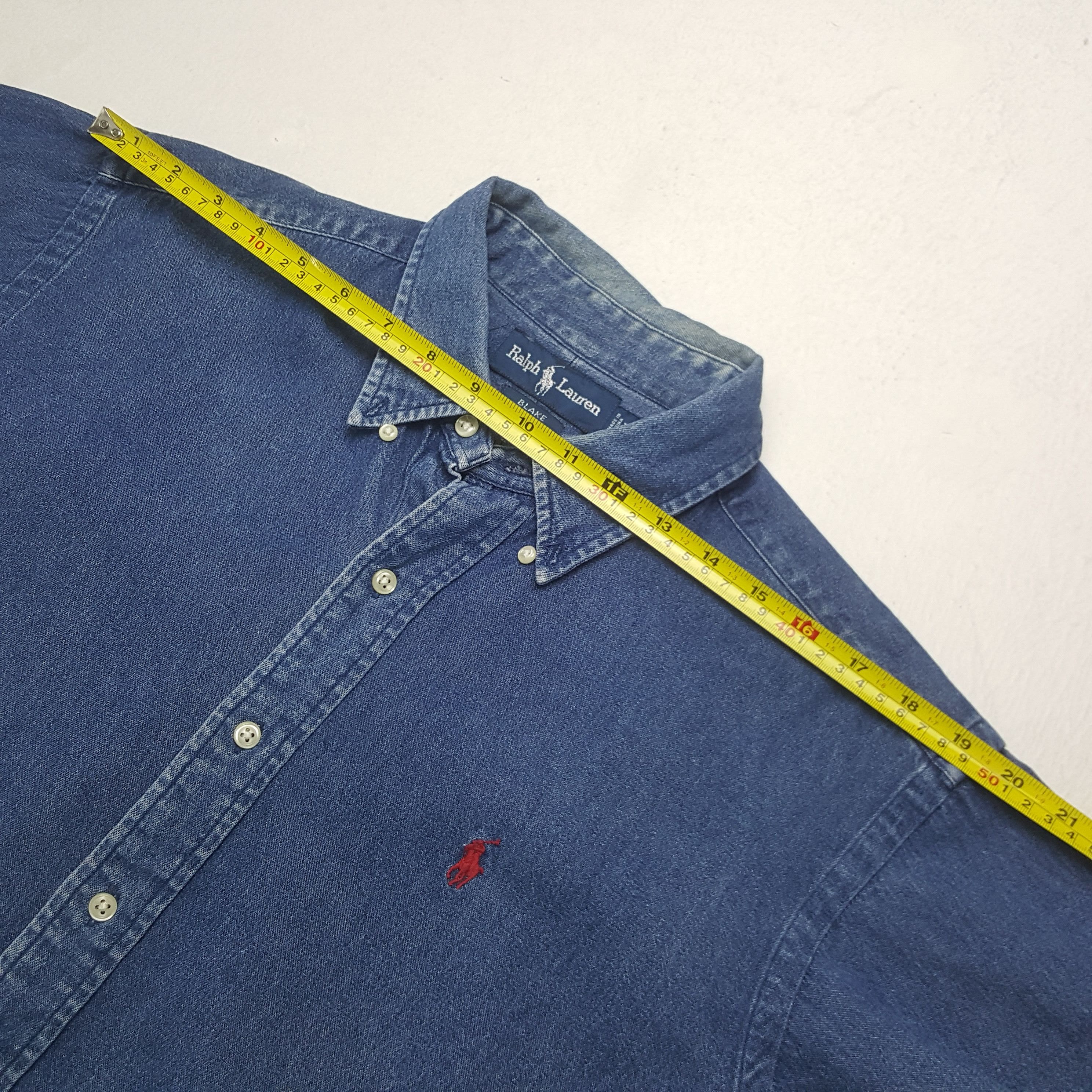 Ralph Lauren Vintage Ralph Lauren American Brand Denim Shirt Button Up 31 Size US XL / EU 56 / 4 - 5 Thumbnail