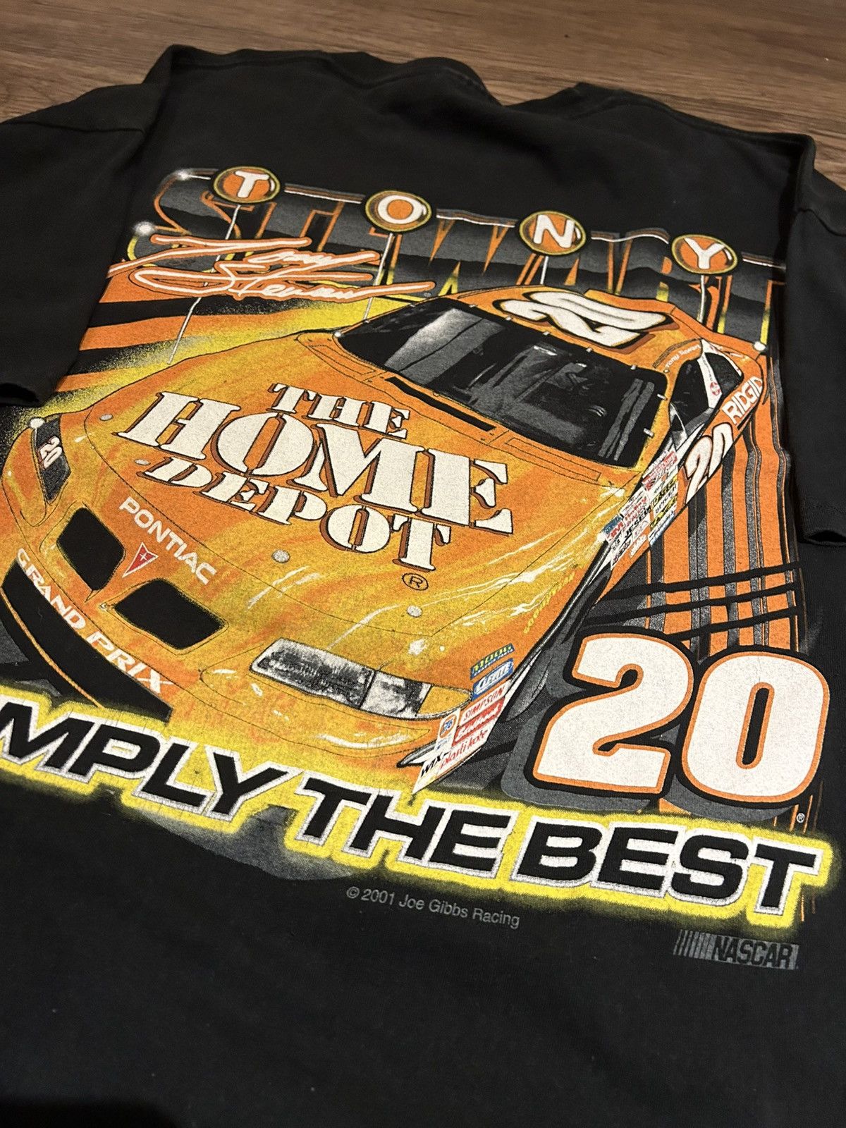 Vintage Tony Stewart Vintage 2000s Racing Tshirt Size US XL / EU 56 / 4 - 3 Thumbnail