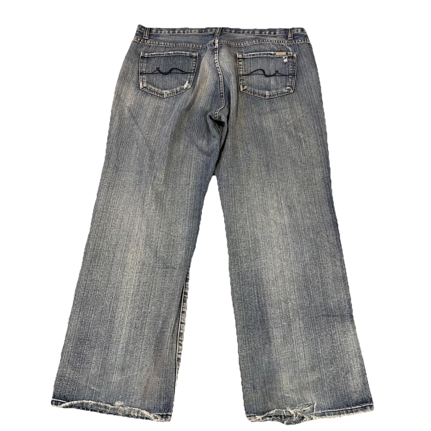 Oleg Cassini VINTAGE Oleg Cassini Jeans Denim Blue Baggy Loose Fit 40x30 Light Wash Men, 40, Wide-Leg, Regular, Blue, Jeans, Oleg Cassini, Mens Size US 40 / EU 56 - 2 Thumbnail